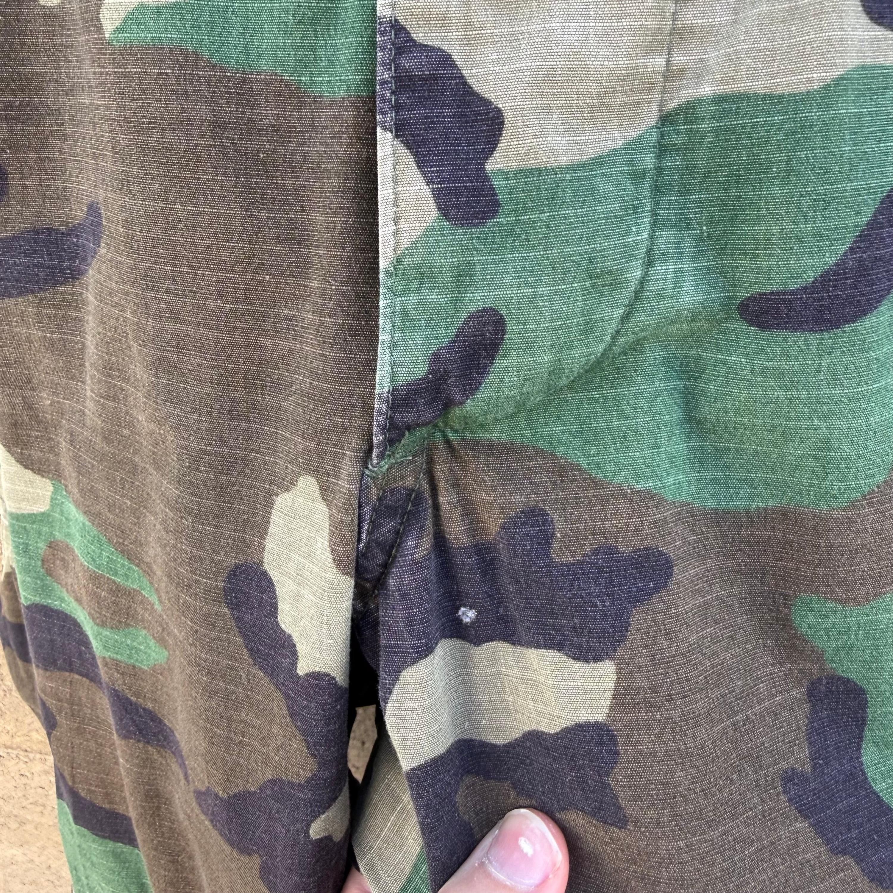 Vintage 80's US Military Woodland Ripstop Cargo Pants Size US 35 - 7 Thumbnail
