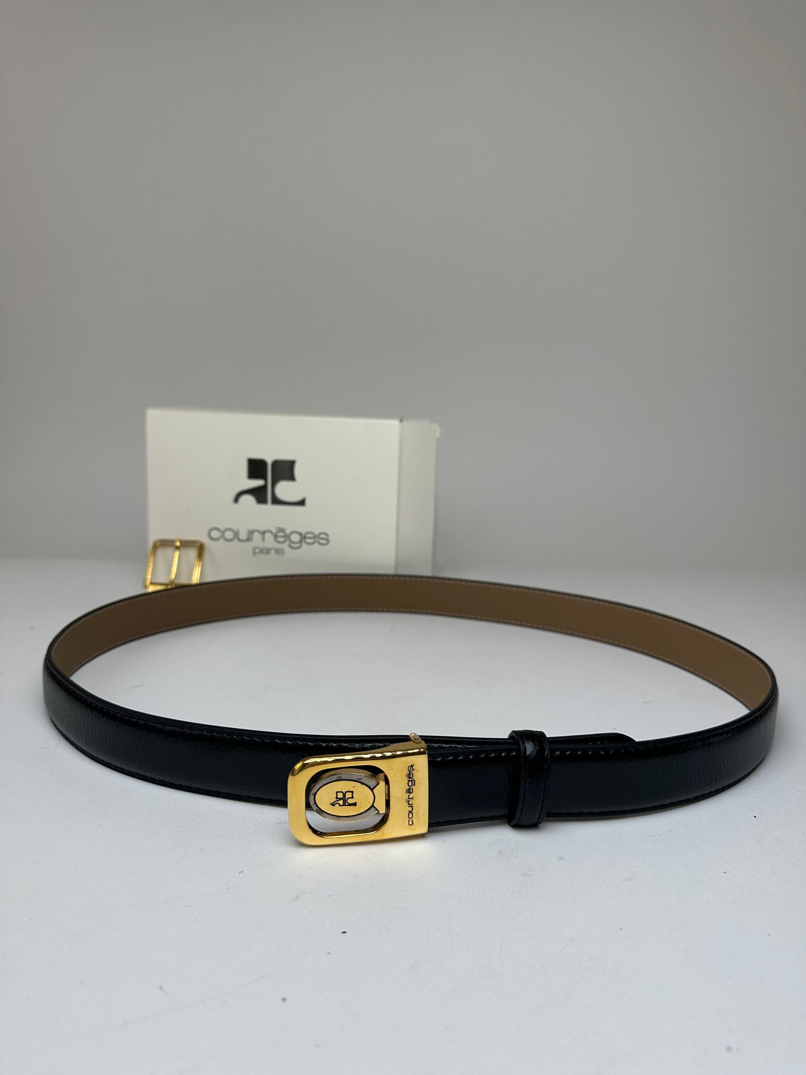 Courreges Vintage Leather Belt Set Size ONE SIZE - 1 Thumbnail