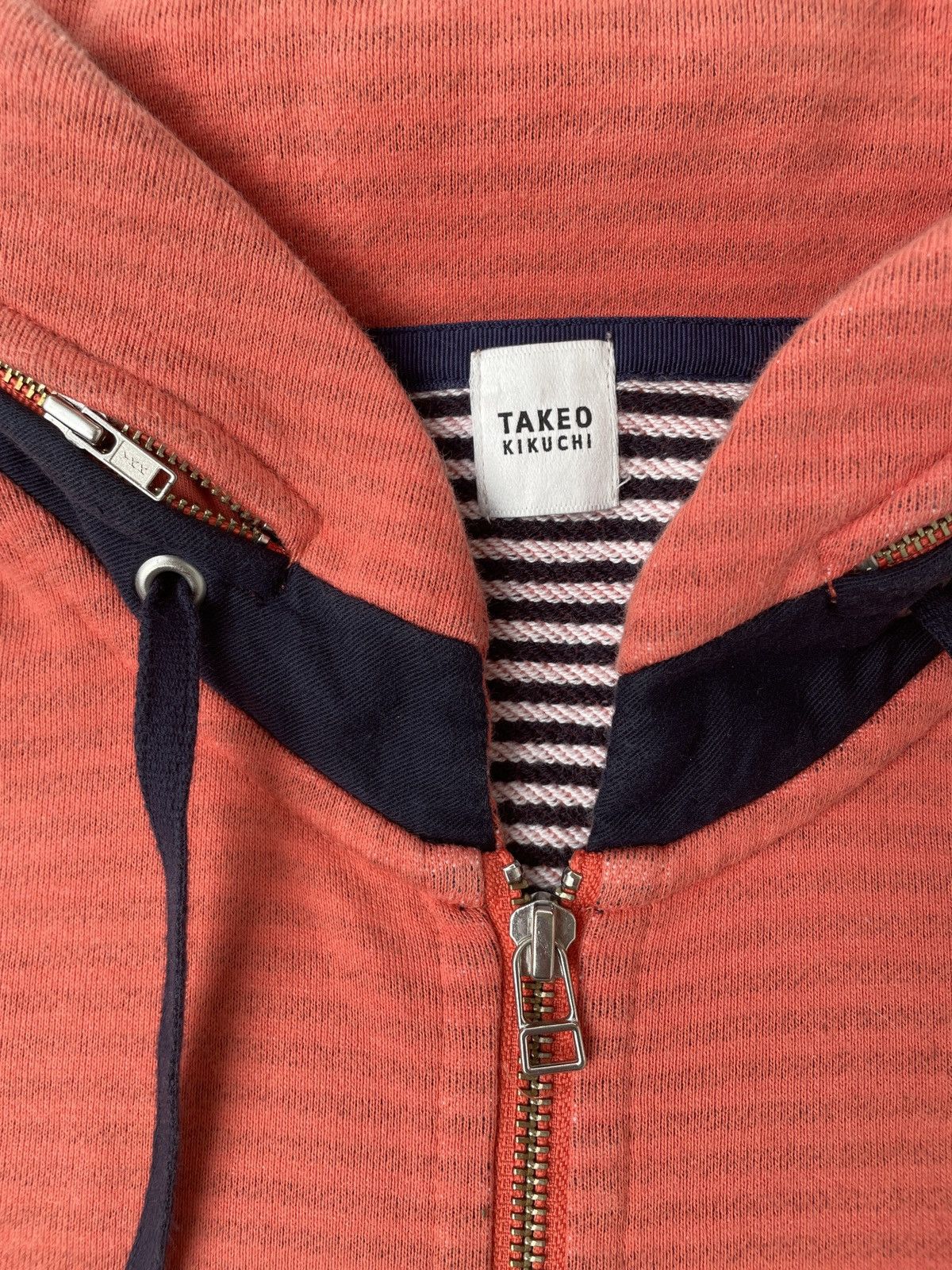 Takeo Kikuchi Takeo Kikuchi Full Zip Hidden Hoodie Sweater Jacket Size US L / EU 52-54 / 3 - 3 Thumbnail