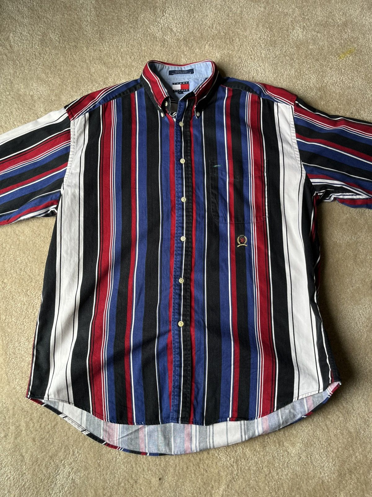 Tommy Hilfiger × Vintage Vintage 90s Tommy Hilfiger shirt Size US L / EU 52-54 / 3 - 2 Thumbnail