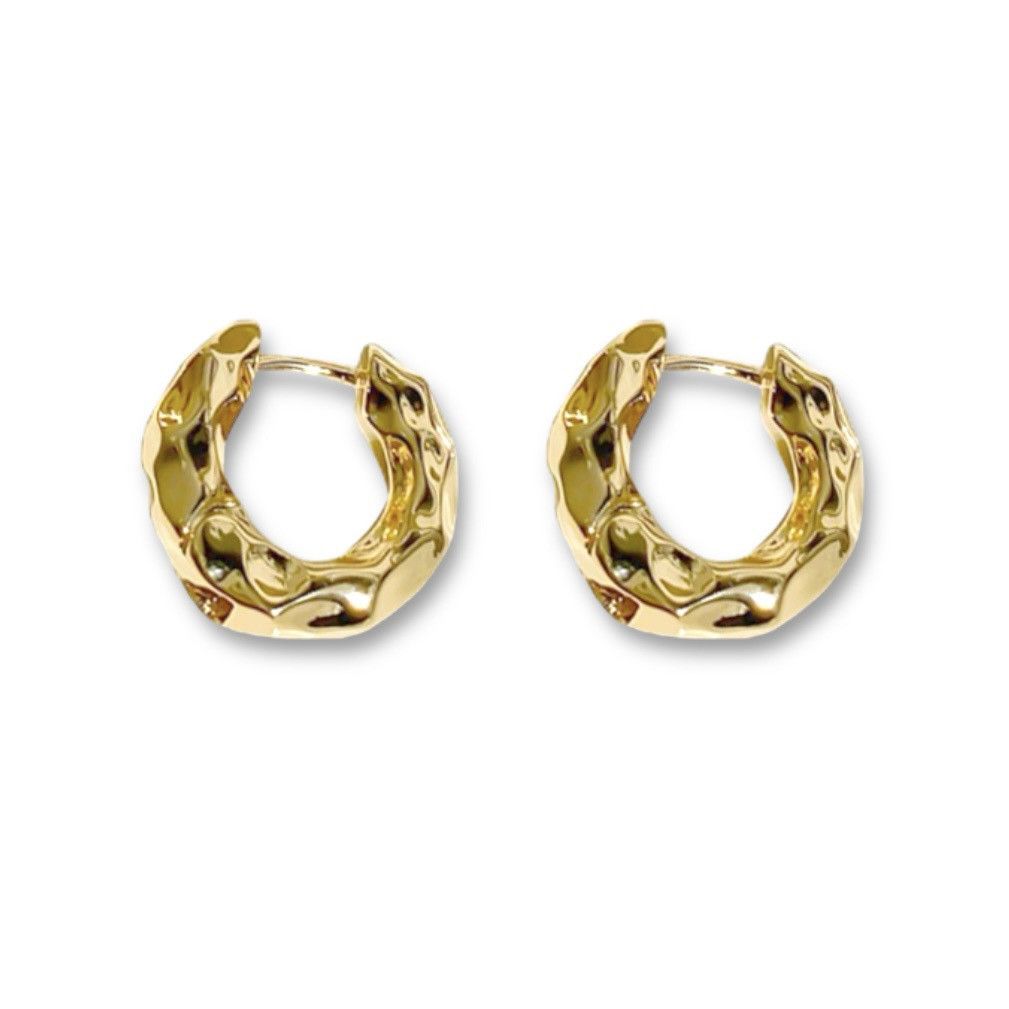 Other Chunky Small Gold Hoop Earrings for Women Size ONE SIZE - 1 Thumbnail