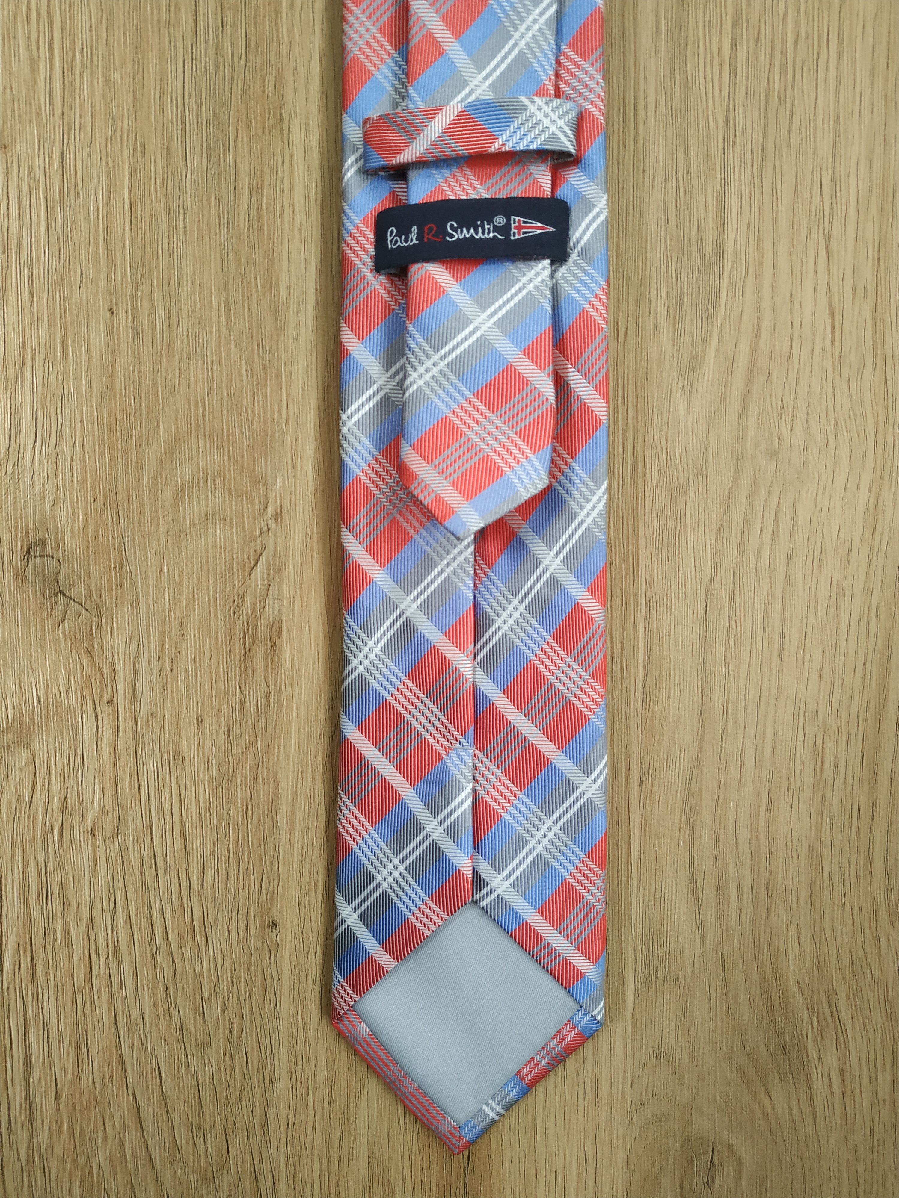 Paul Smith Paul Smith Men's Silk Checkered Tie Size ONE SIZE - 1 Thumbnail