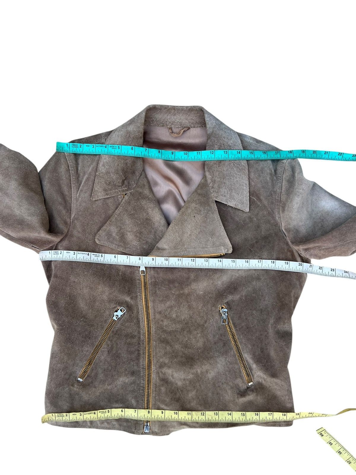 Branded Leather 60s Alta Classe Abbigliamento Patina Suede Leather Jacket Size US M / EU 48-50 / 2 - 2 Thumbnail