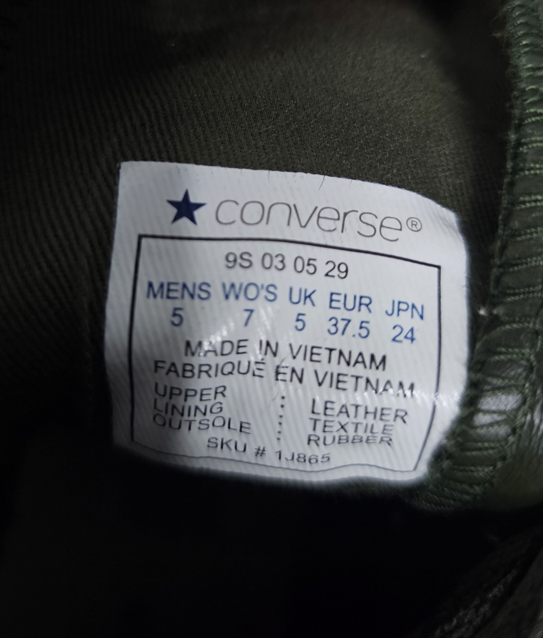 Converse Converse All Star military green high leather sneakers Size US 6.5 / IT 36.5 - 8 Thumbnail