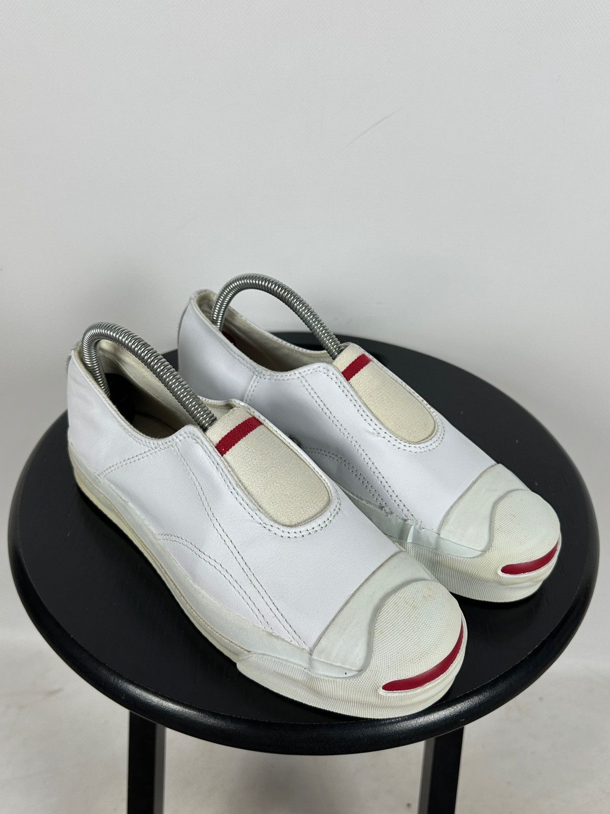 Vintage Converse x Jack Purcell USA Leather Slip On Sneakers