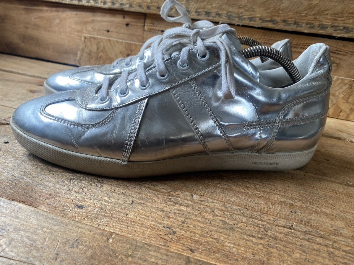 Designer × Dior × Hedi Slimane Dior homme B01 X hedi slimane silver low-top sneakers sz 40 Size US 7 / EU 40 - 5 Thumbnail
