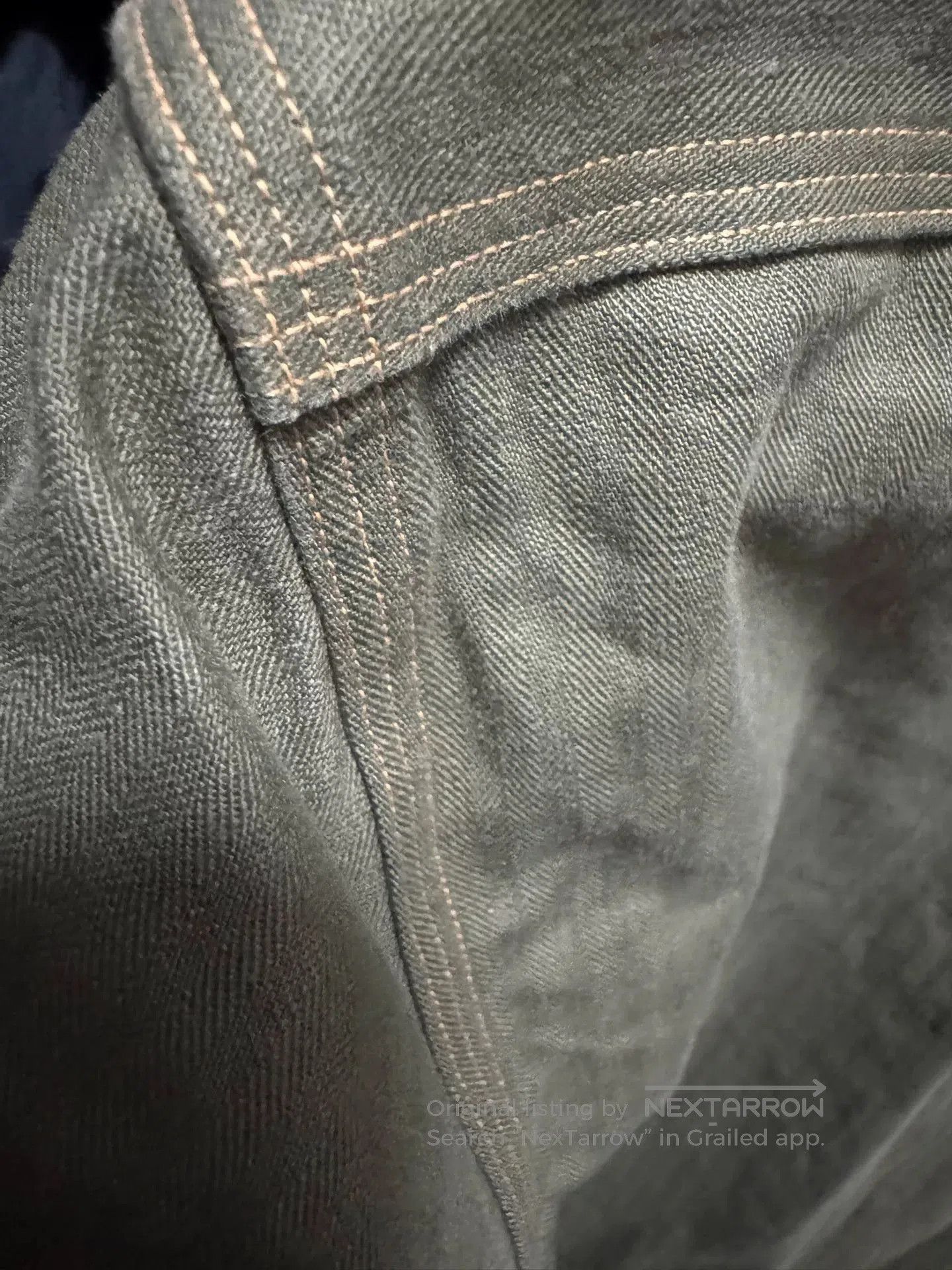 RRL Ralph Lauren nigel cabourn herringbone shirt in green. Size US L / EU 52-54 / 3 - 5 Thumbnail