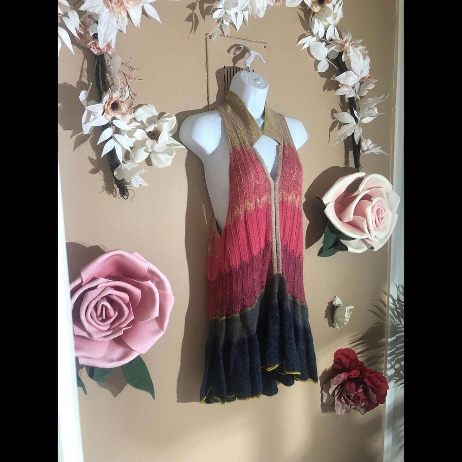 Free People Free people multicolored dress deep open sides Size S / US 4 / IT 40 - 2 Thumbnail
