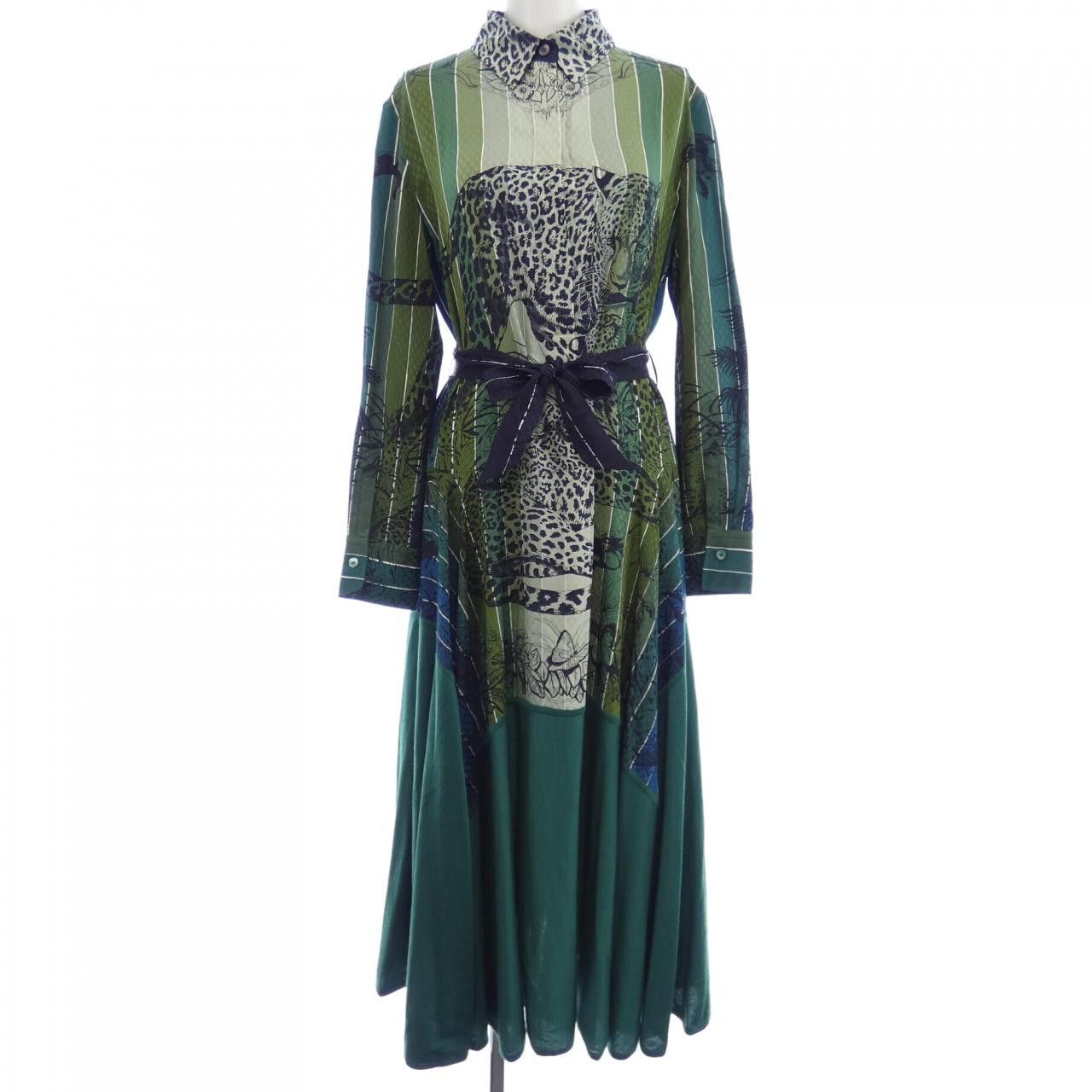 Hermes Hermes Hermès Dress Cashmere Blend Dress Textile Dresses DUTY FREE for USA Size ONE SIZE - 1 Thumbnail