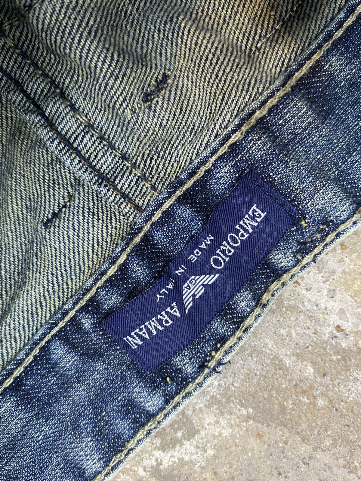 Designer × Emporio Armani 💥Bindding Offer💥 rare emporio armani embroidery jeans pant Size US 30 / EU 46 - 6 Thumbnail