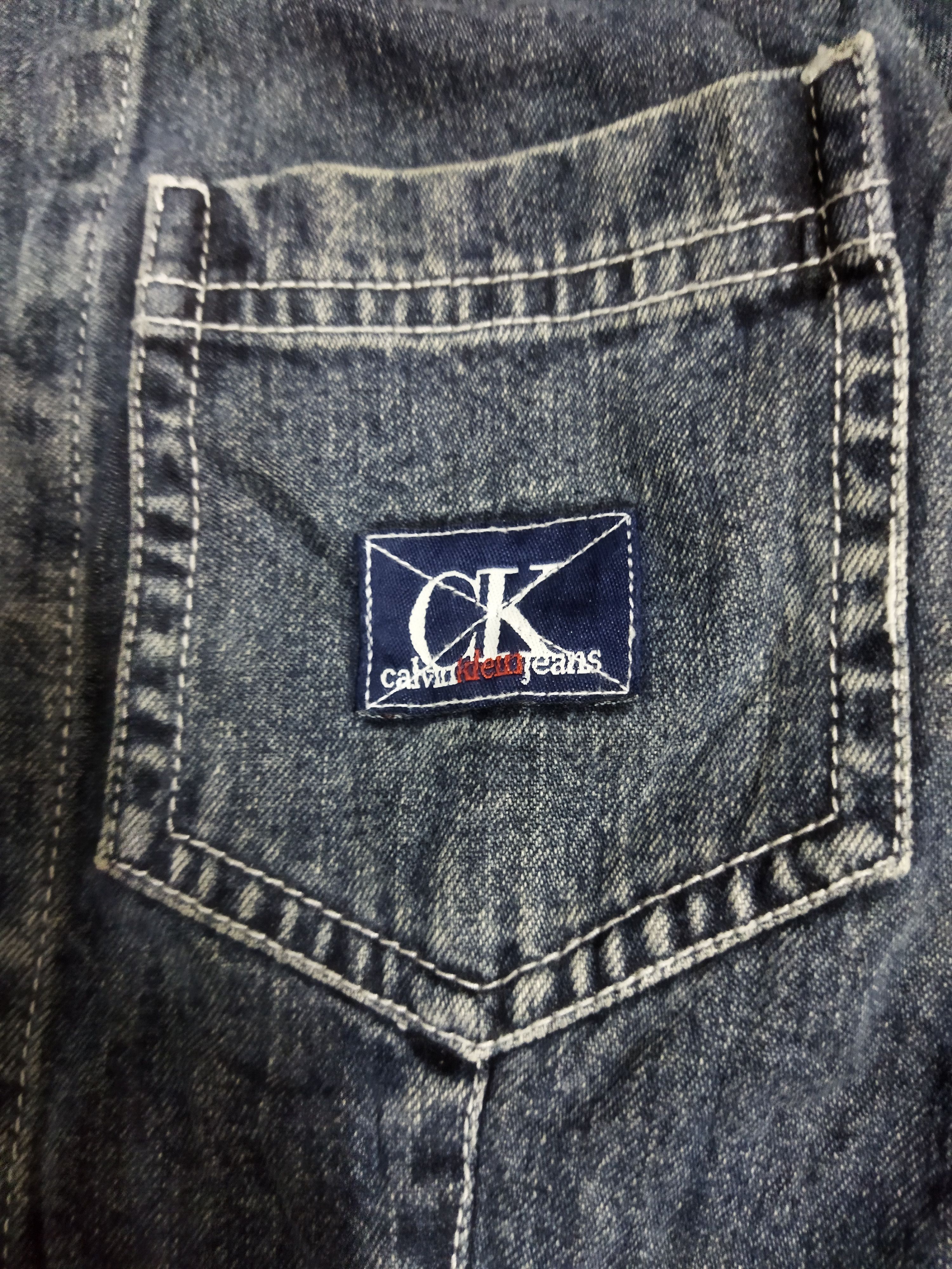 Calvin Klein Vintage Calvin Klein Denim Belt Dress Size S / US 4 / IT 40 - 4 Thumbnail