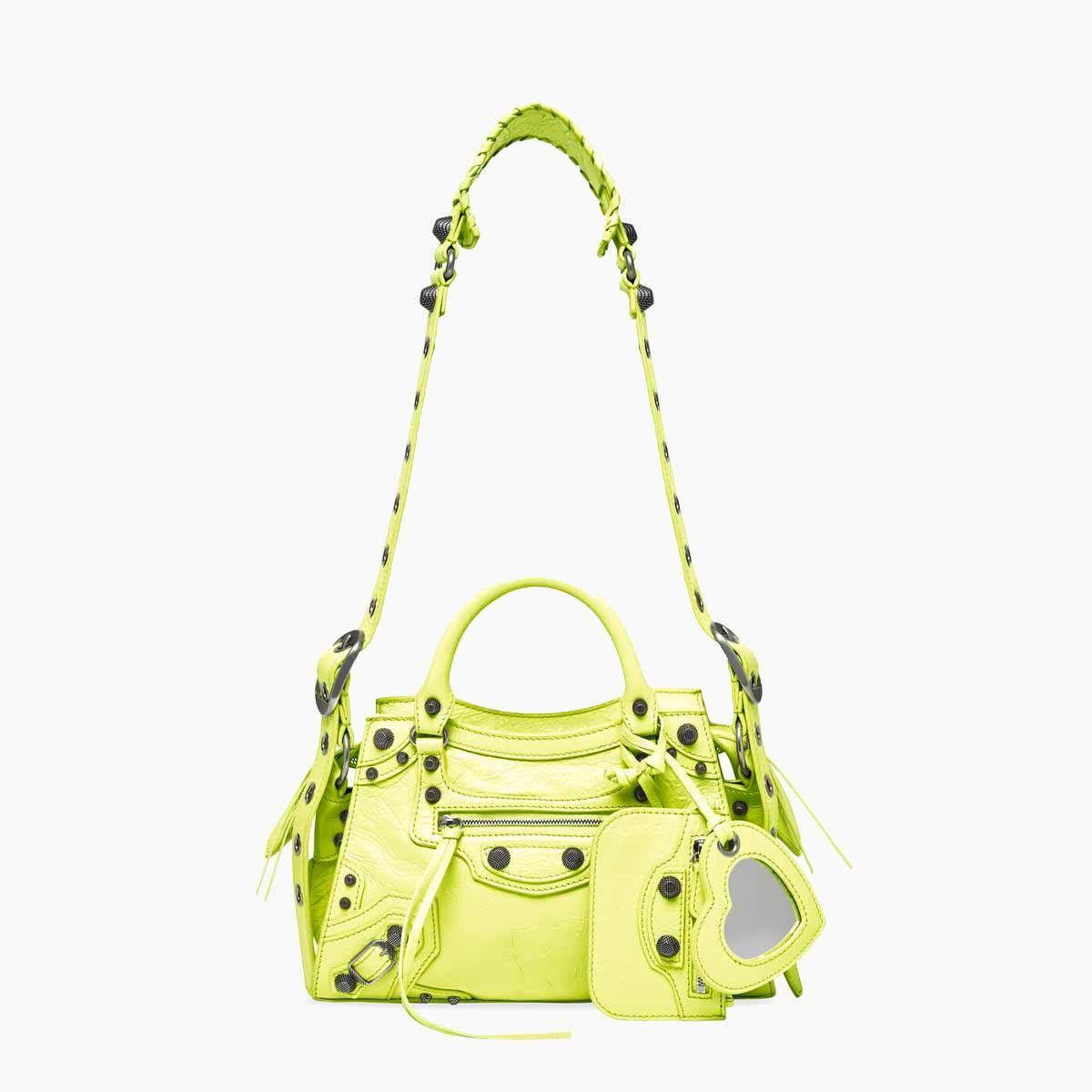 Balenciaga Neo Cagole XS Hand bag in Yellow Size ONE SIZE - 1 Thumbnail