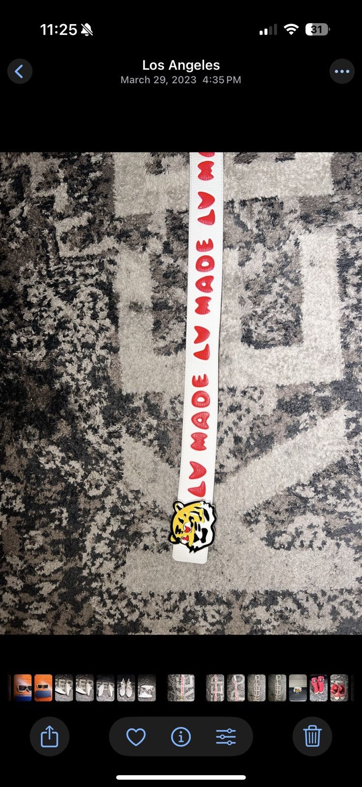 Louis Vuitton × Nigo LV MADE 40 MM REVERSIBLE BELT Size 40 - 3 Thumbnail