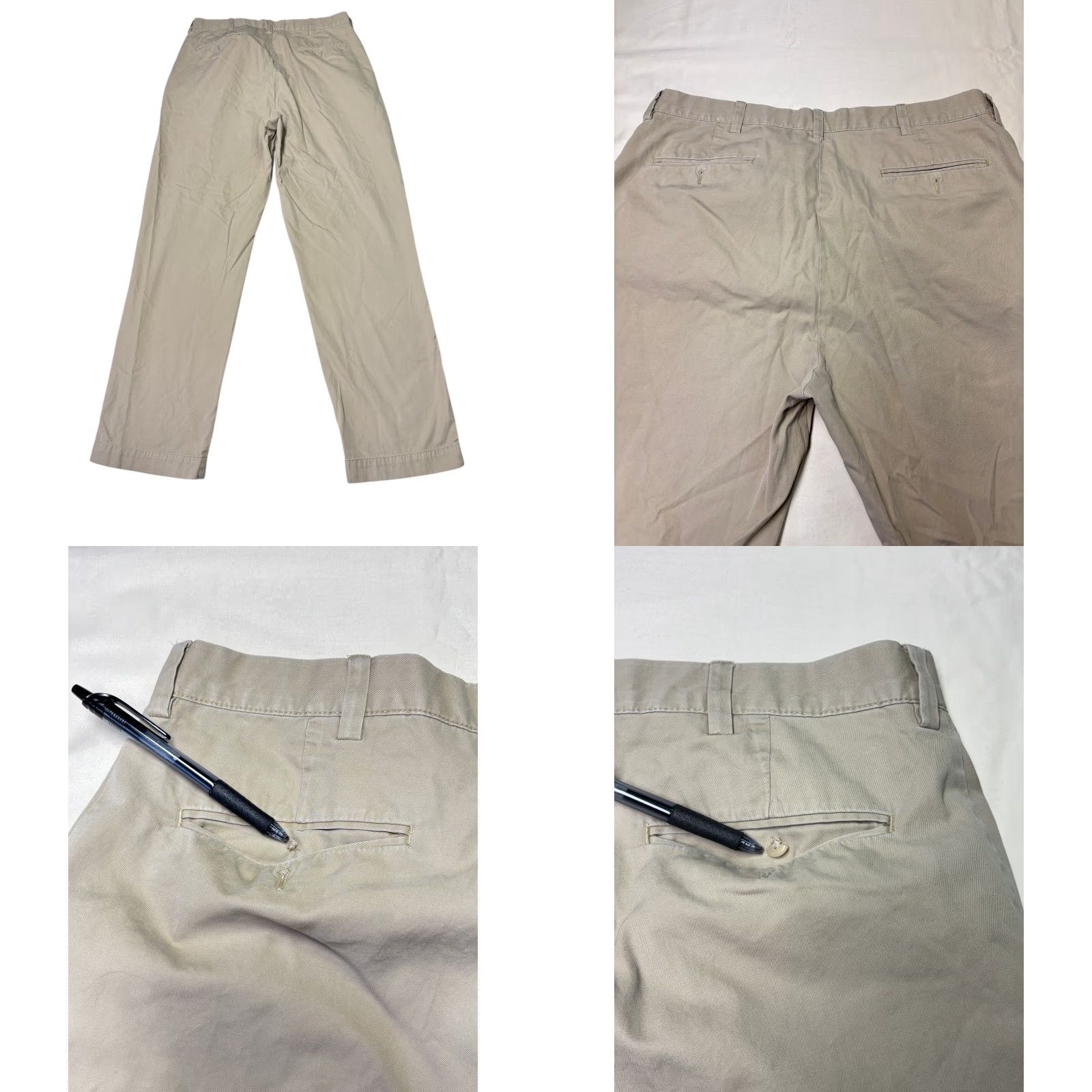Polo Ralph Lauren VINTAGE Polo Ralph Lauren Prospect Chino Pants Tan Cotton Men's 36x32 Straight Fit Size US M / EU 48-50 / 2 - 8 Thumbnail