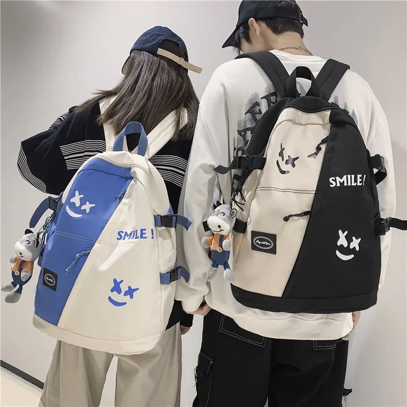 Japanese Brand Fashion cute teddy bear cartoon smile backpack y2k Size ONE SIZE - 6 Thumbnail