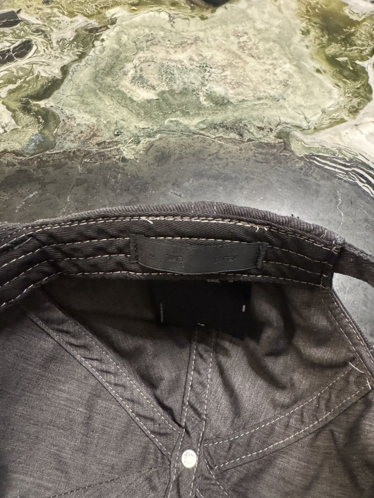 Heliot Emil Distressed spinal cap Size ONE SIZE - 3 Thumbnail