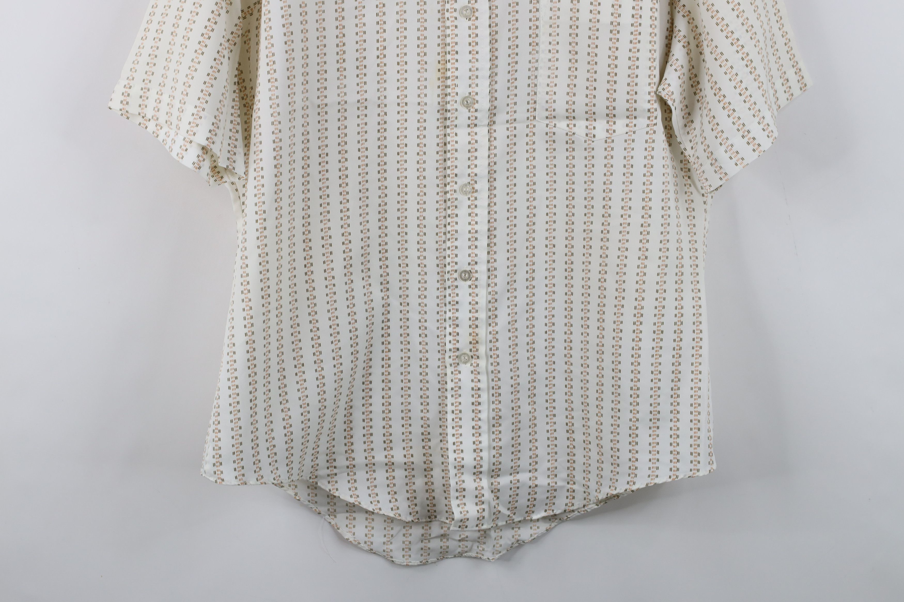 Vintage Vintage 70s Streetwear Short Sleeve Collared Button Shirt Size US XL / EU 56 / 4 - 3 Thumbnail