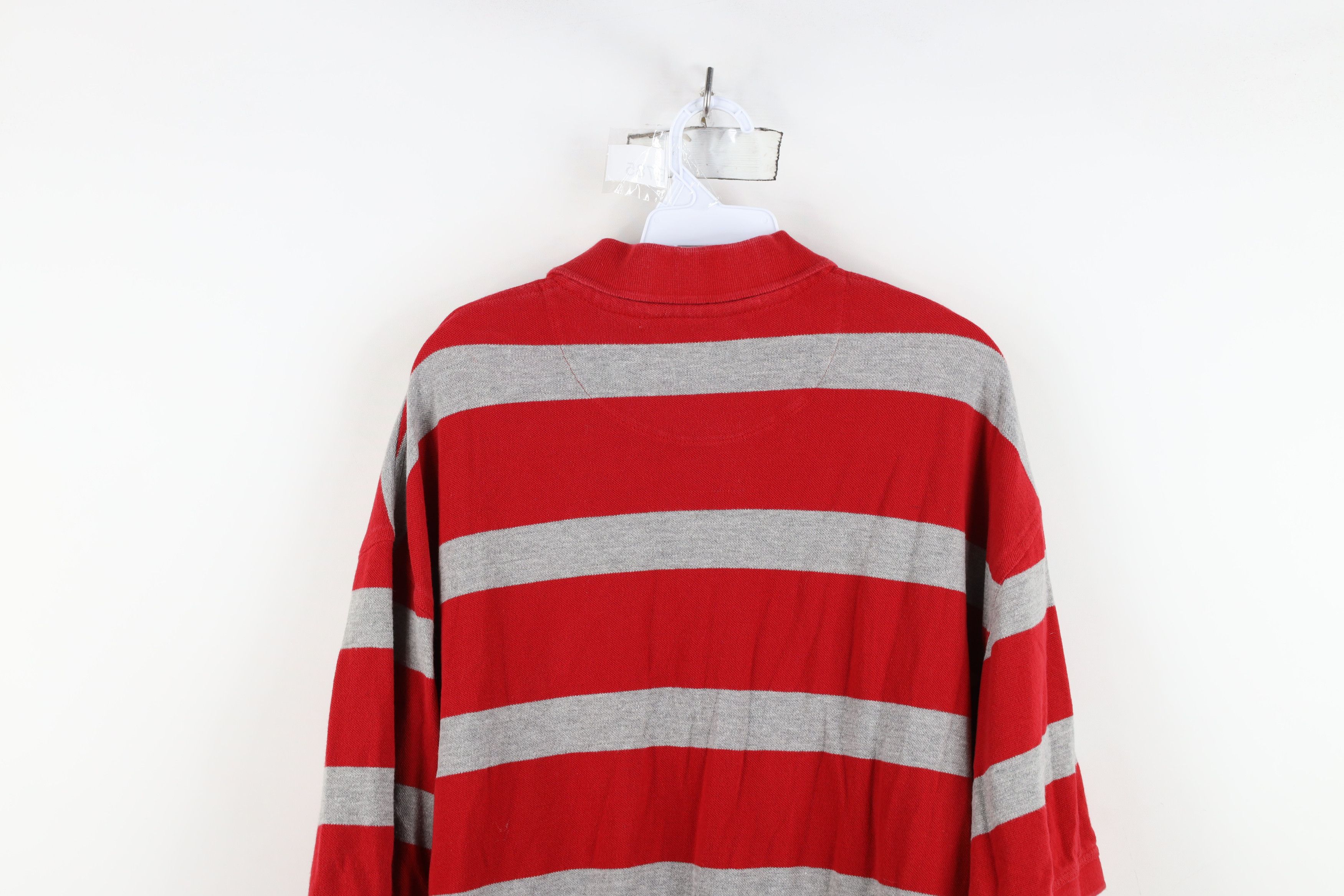 Vintage Vintage 90s Ohio State University Striped Rugby Polo Shirt Size US XL / EU 56 / 4 - 13 Thumbnail