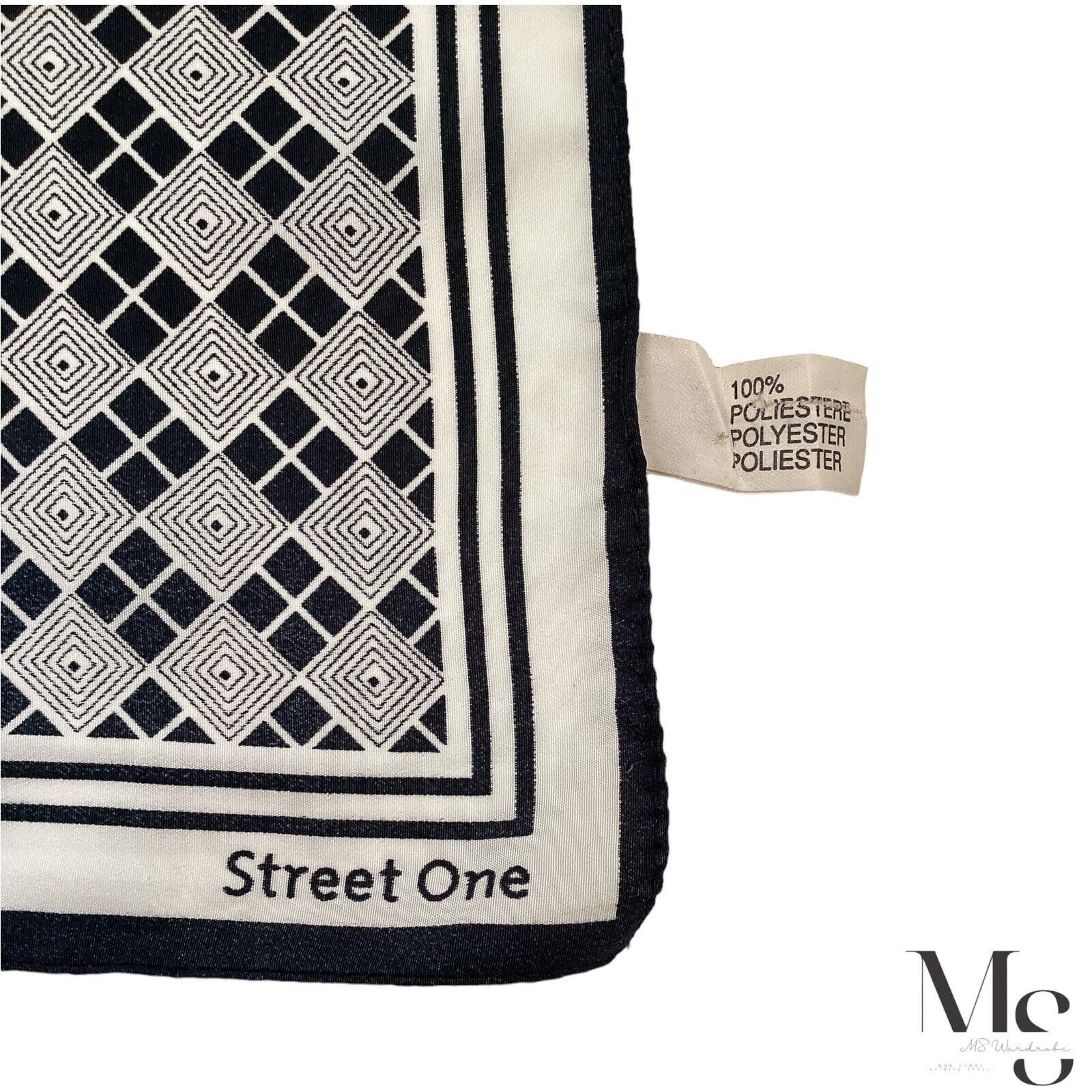 Other STREET ONE Gray & Black Geometric Polyester Scarf SQR 17’’ Size ONE SIZE - 3 Thumbnail