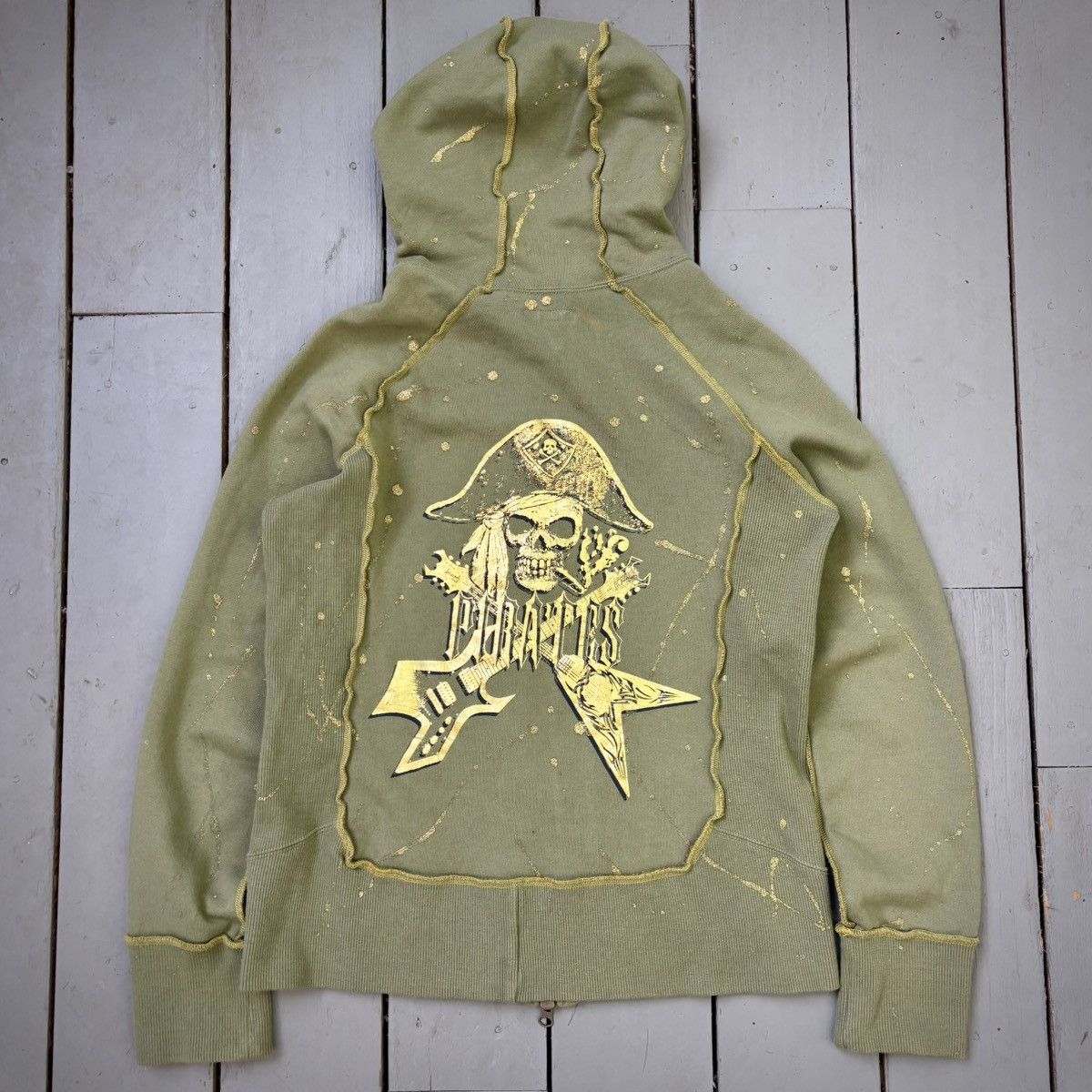 Obelisk “Pirates” Golden Paint Splatter Zip Up Size US M / EU 48-50 / 2 - 4 Thumbnail