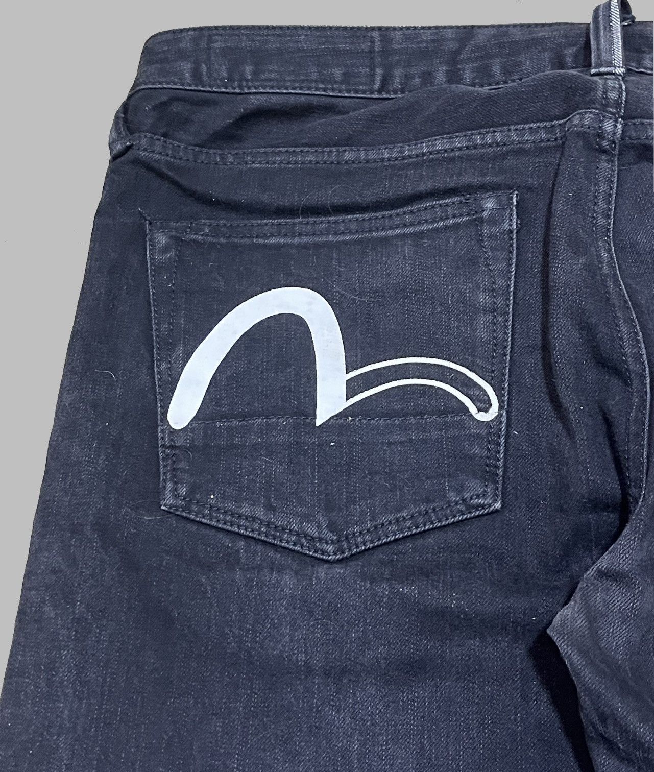 Rare Evisu Big Logo Denim Jeans Japanese Designer Archive
