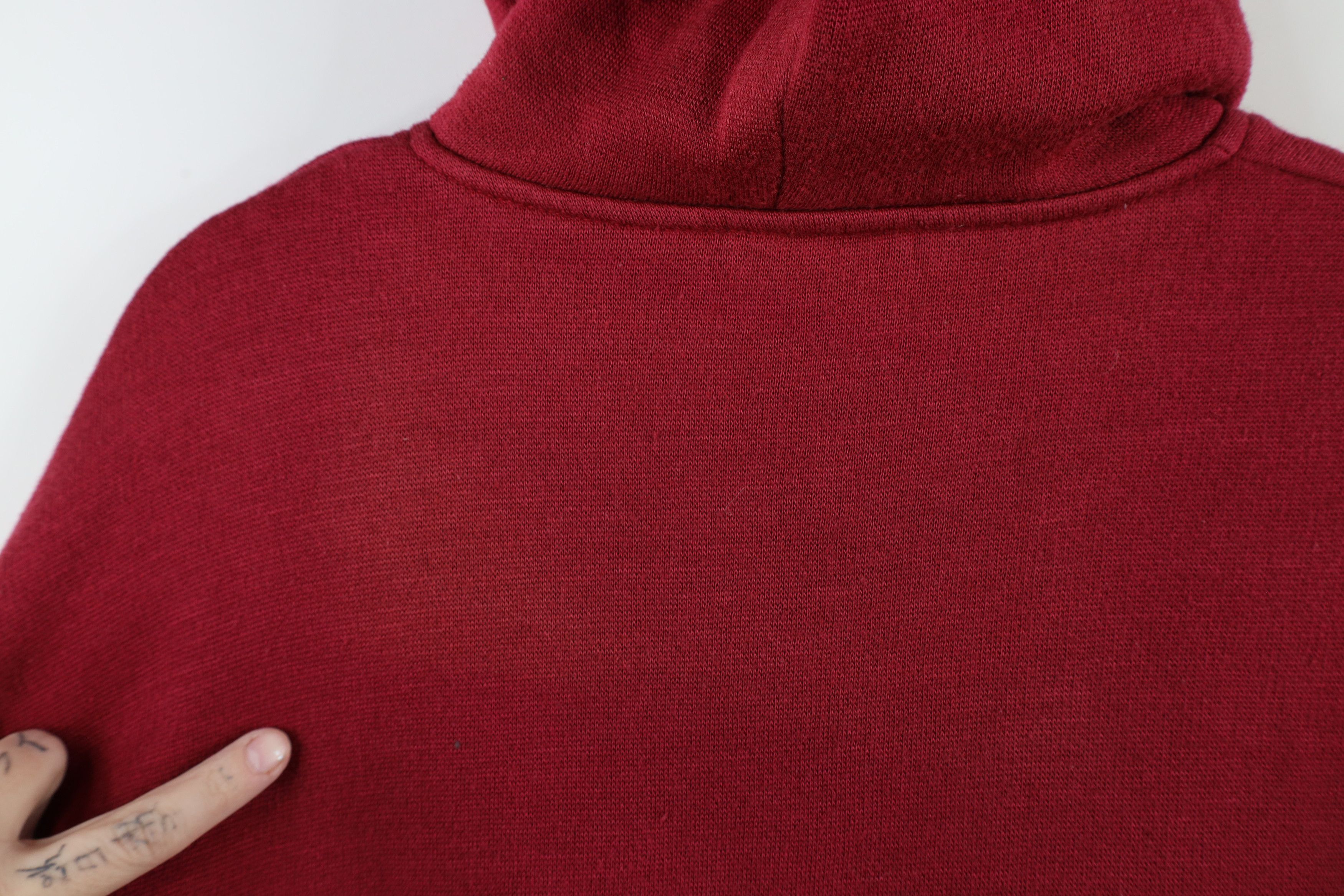 Vintage Vintage 90s Streetwear Waffle Knit Lined Full Zip Hoodie Size US M / EU 48-50 / 2 - 10 Thumbnail