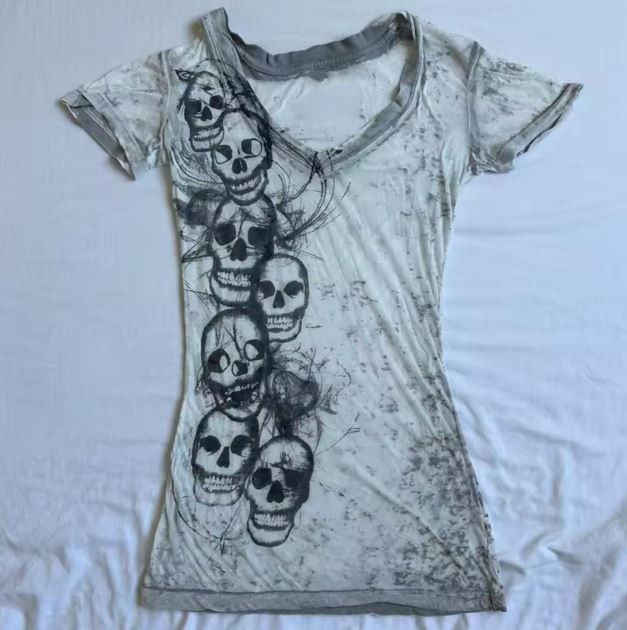 Other Graphic Tie Dye V Neck Crop Tops Size S / US 4 / IT 40 - 2 Thumbnail