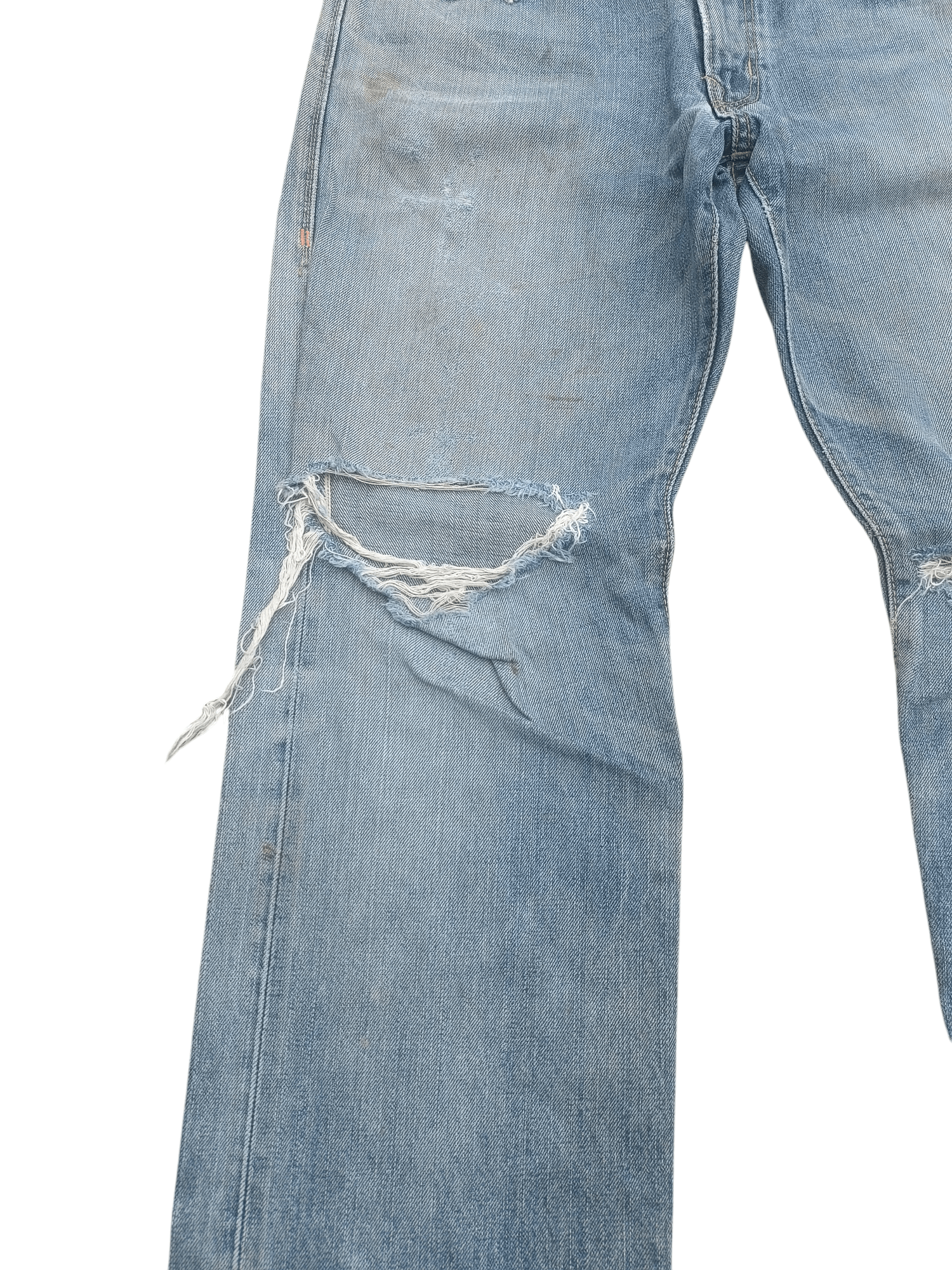 Edwin × Vintage EDWIN VINTAGE ORANGE TAB DISTRESSED SELVEDGE DENIM E197 Size US 32 / EU 48 - 6 Thumbnail