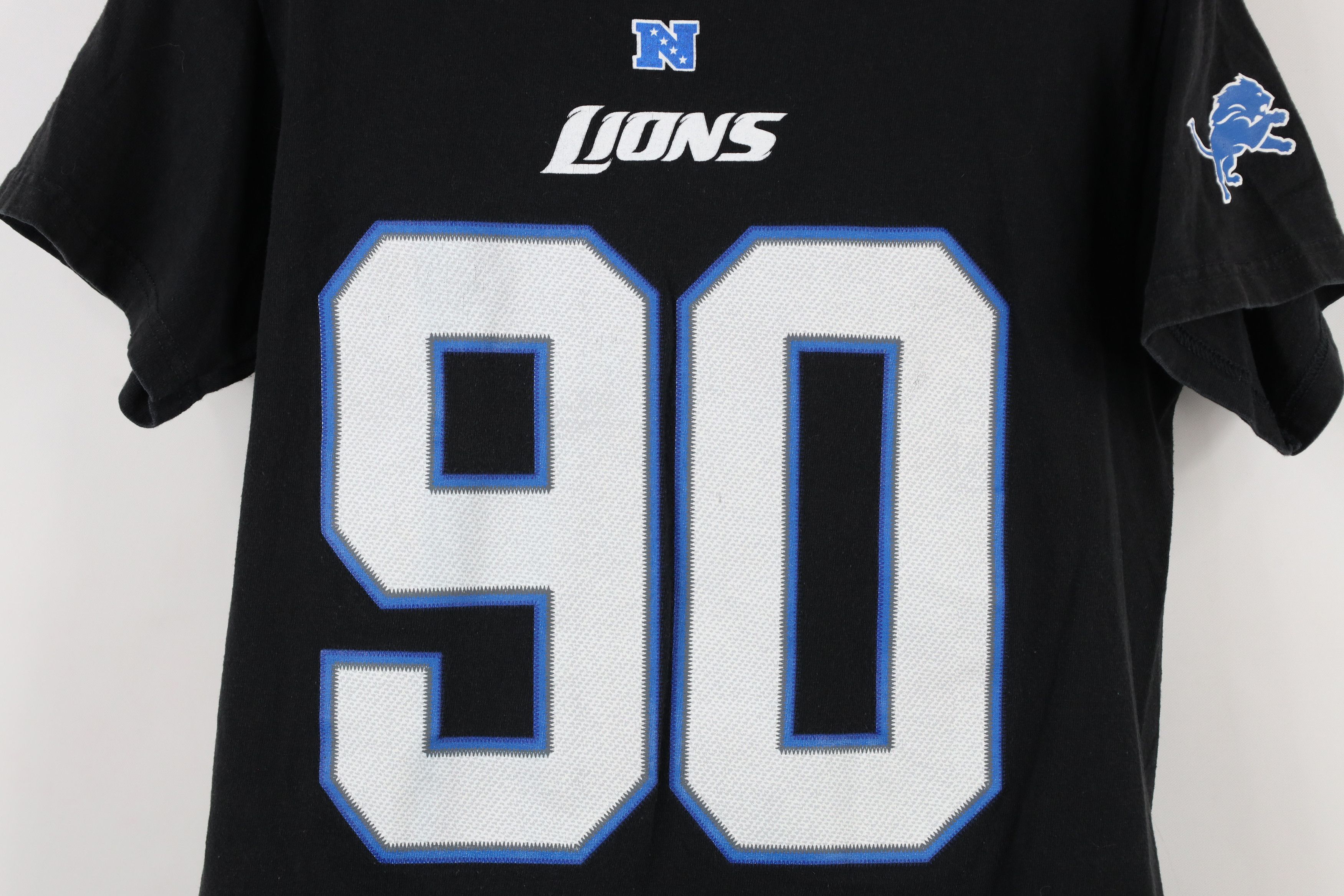 Vintage Vintage NFL Suh Detroit Lions Football T-Shirt Black #90 Size US S / EU 44-46 / 1 - 4 Thumbnail
