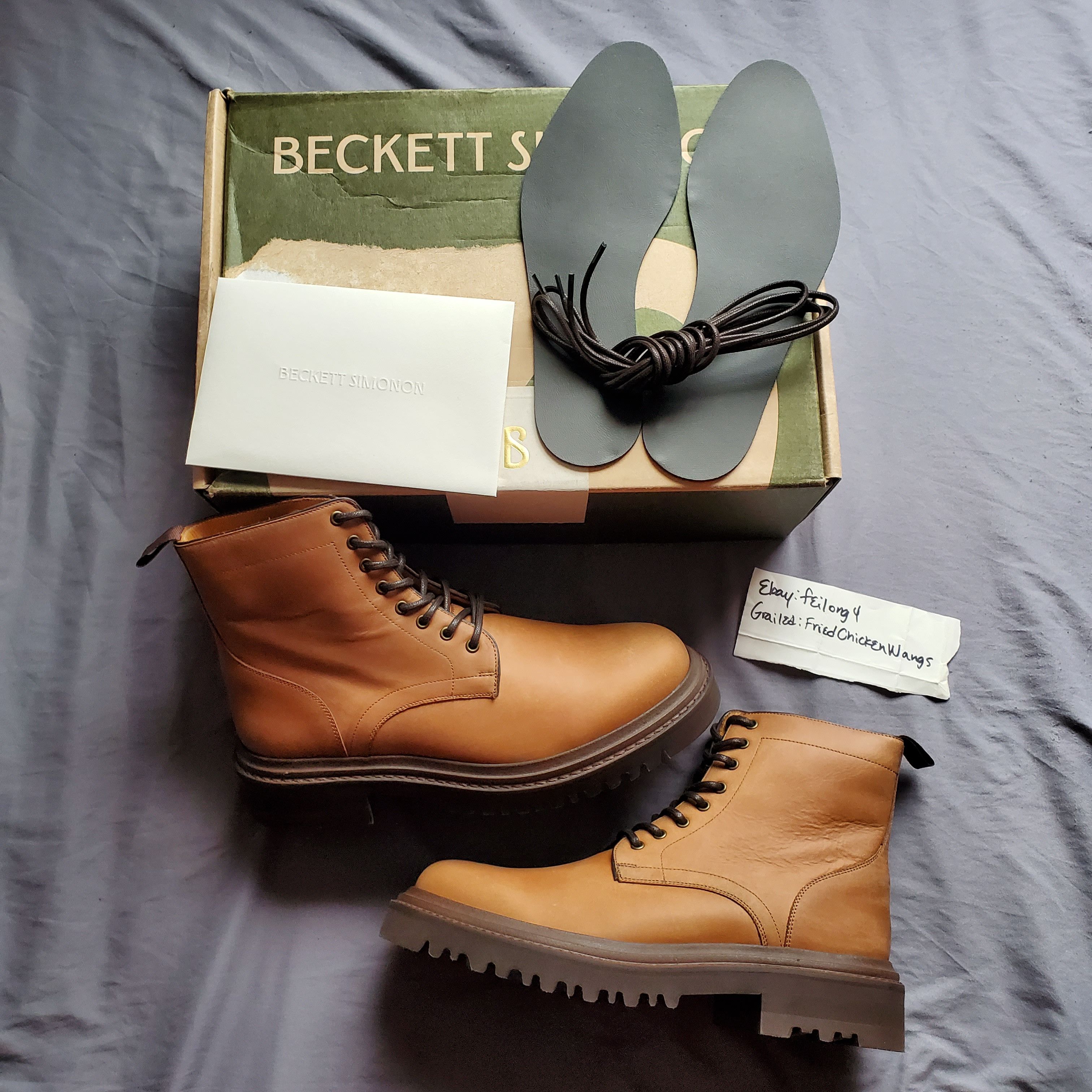 Beckett Simonon Beckett Simonon Mercer Combat Premium Leather Boots Size US 7 / EU 40 - 2 Thumbnail