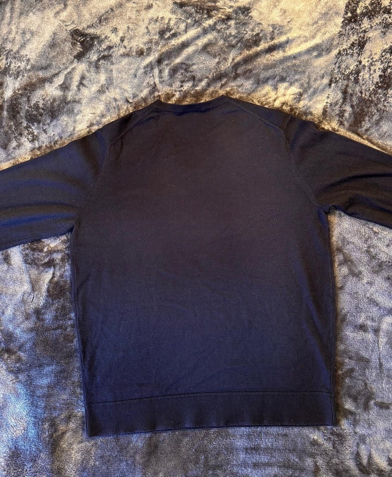 Murano Men's Murano Performance Navy Blue V-Neck Sweater Sz Large Size US L / EU 52-54 / 3 - 2 Thumbnail