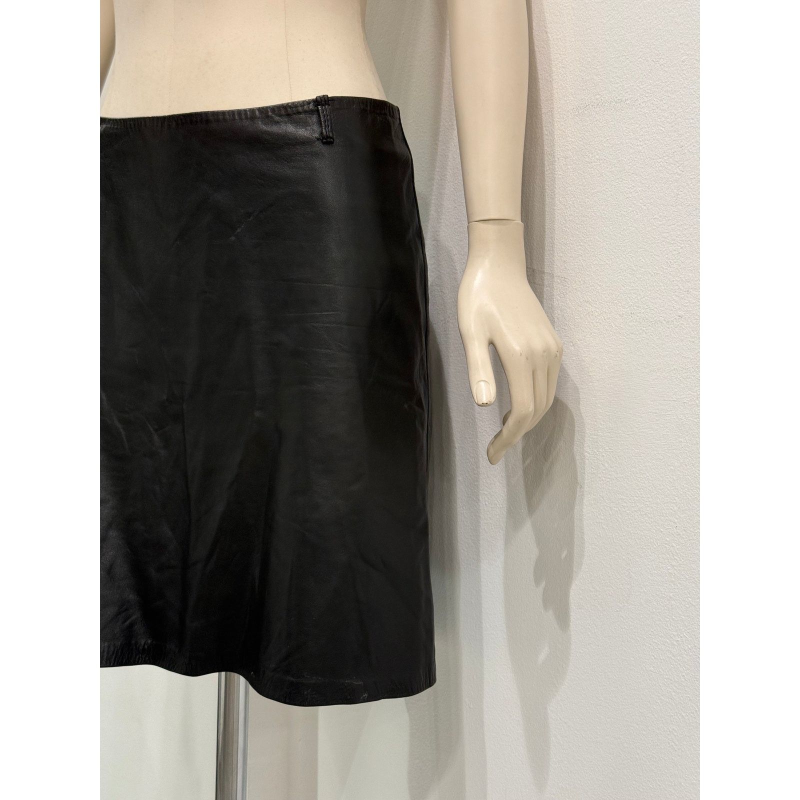 Ann Demeulemeester 1990s Ann Demeulemeester leather skirt Size S / US 4 / IT 40 - 4 Thumbnail