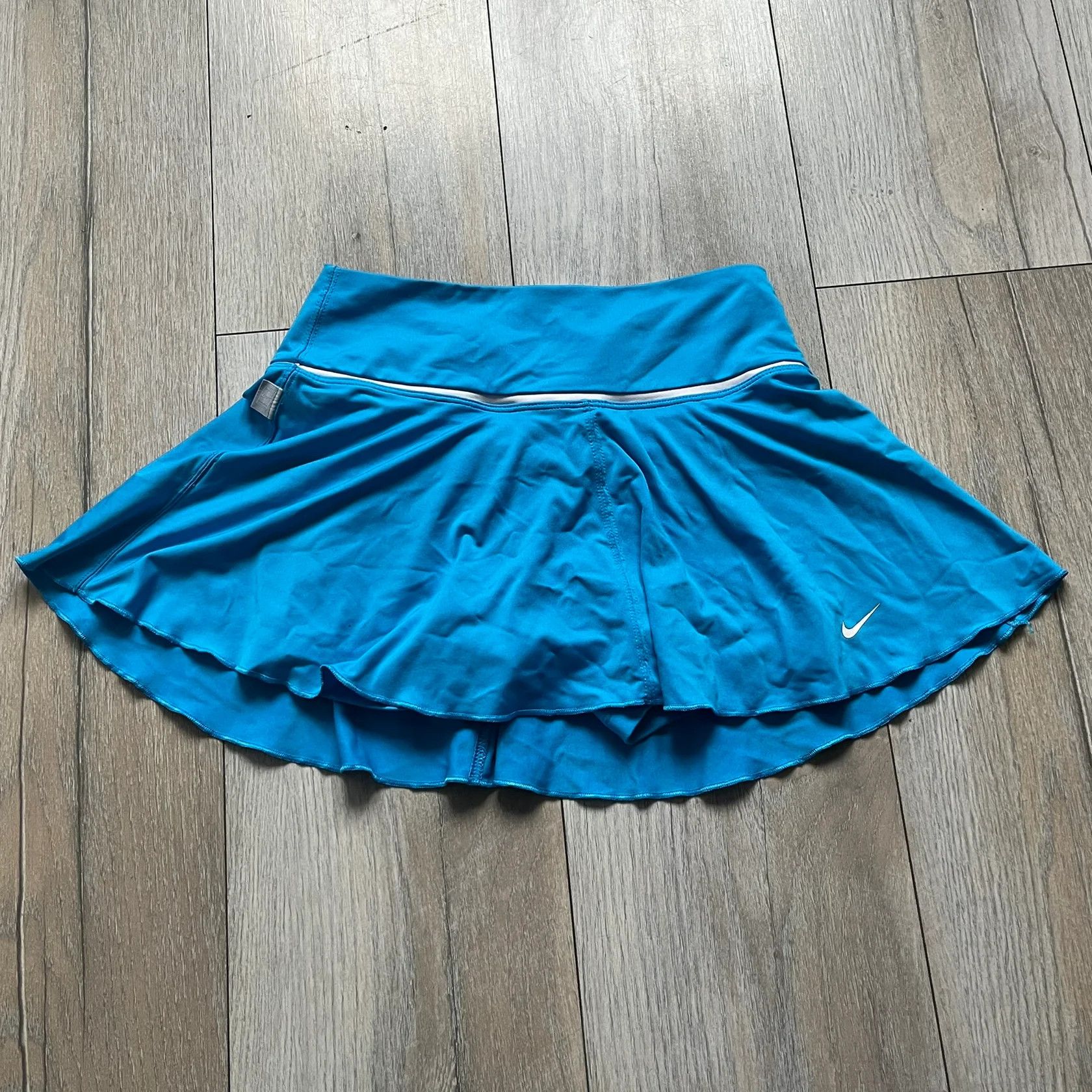 Nike Nike Court Blue Flouncy Tennis Skirt Size 26" / US 2 / IT 38 - 1 Thumbnail