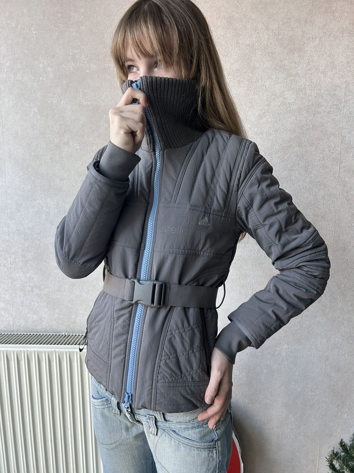 Adidas × Stella McCartney Y2K Adidas Stella McCartney Cropped Ski Puffer Jacket Size XS / US 0-2 / IT 36-38 - 2 Thumbnail