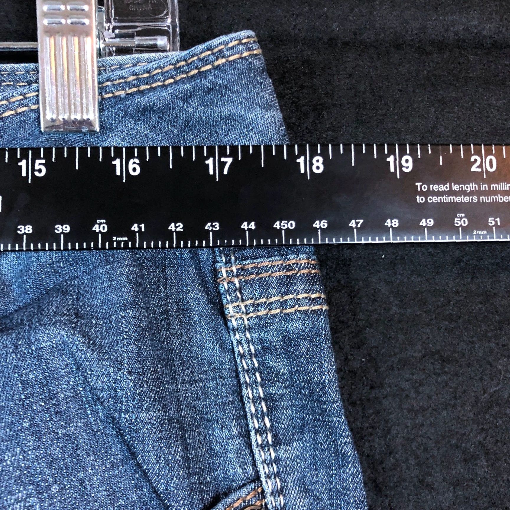Vintage Lane Bryant Jeans Womens Blue Denim High Rise Straight Crop Stretch 14 Cropped Plus Size 14 Womens Jeans Size 24" / US 00 / IT 34 - 5 Thumbnail