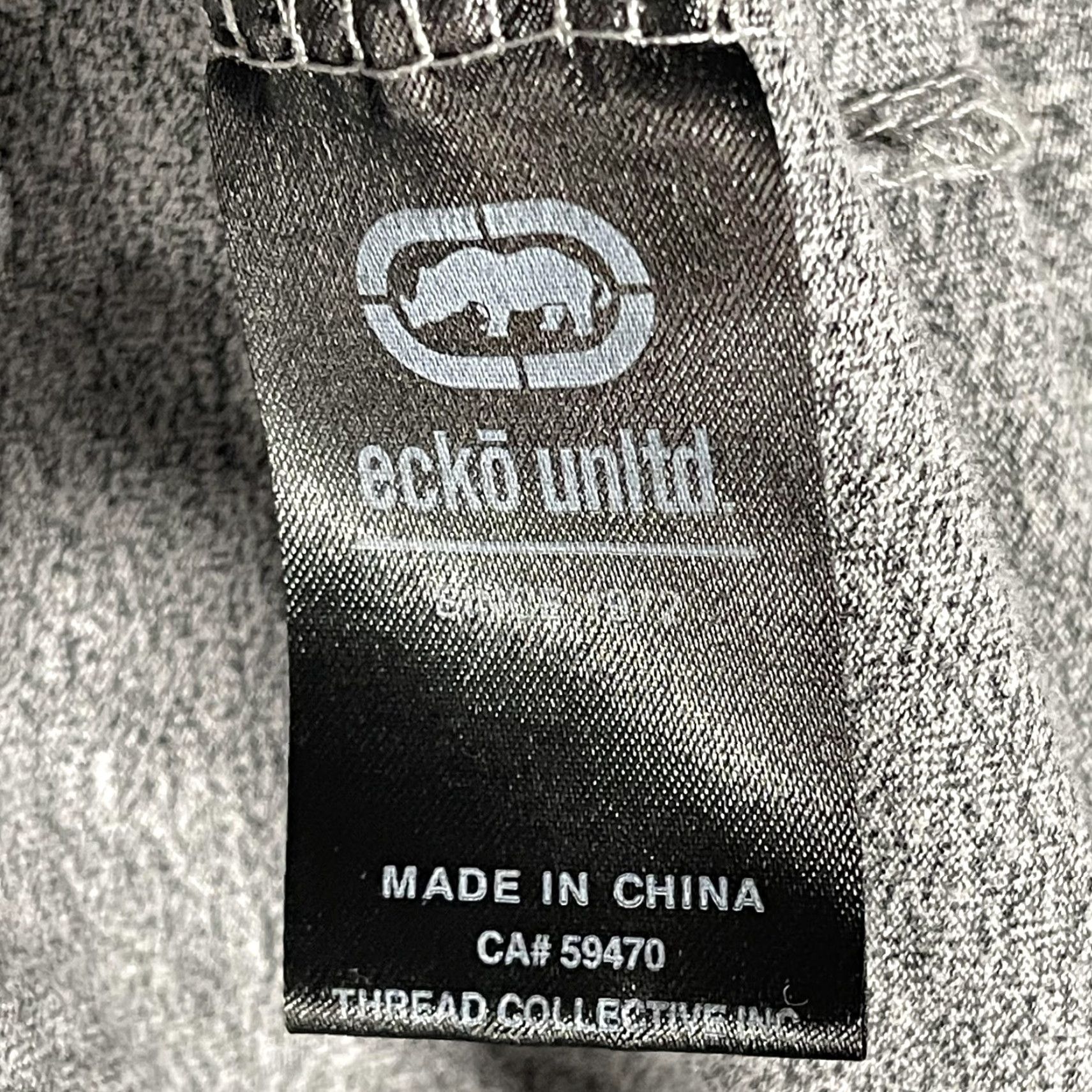 Ecko Unltd. VINTAGE Ecko Unltd Shirt Mens L White Gray Two Tone Logo Graphic Streetwear Tee Size US L / EU 52-54 / 3 - 7 Thumbnail
