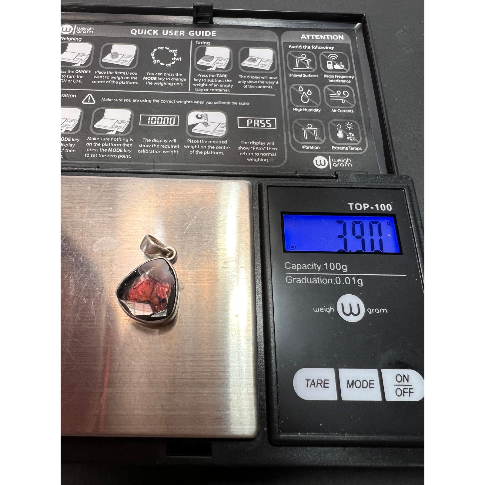 Other NEW Watermelon tourmaline slice 925 pendant 3.90 grams Size ONE SIZE - 5 Thumbnail