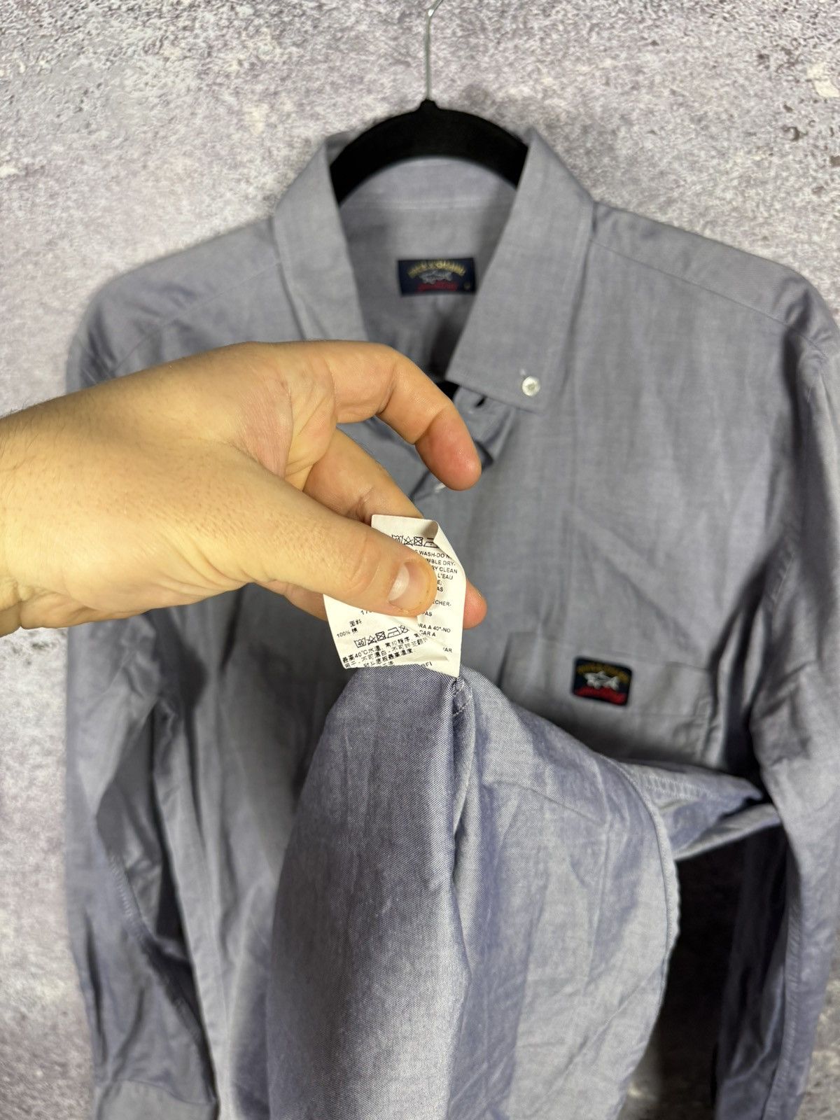 Paul Shark Yachting Shirt Mens Large Button Long Sleeve