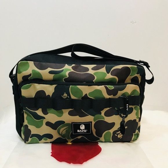 Bape Crossbody Bag in Green, Men's
