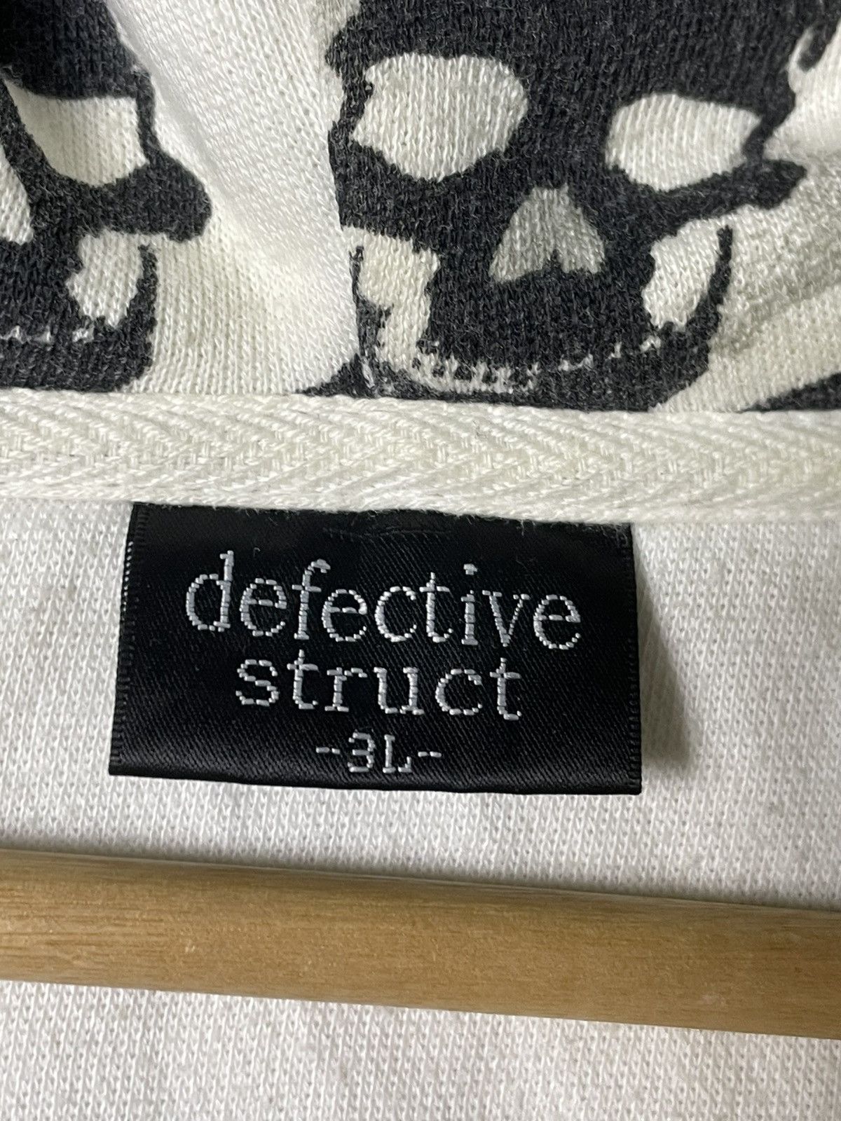 Japanese Brand Defective Struct Brand Skull Fullprint Hoodies (63) Size US M / EU 48-50 / 2 - 9 Thumbnail
