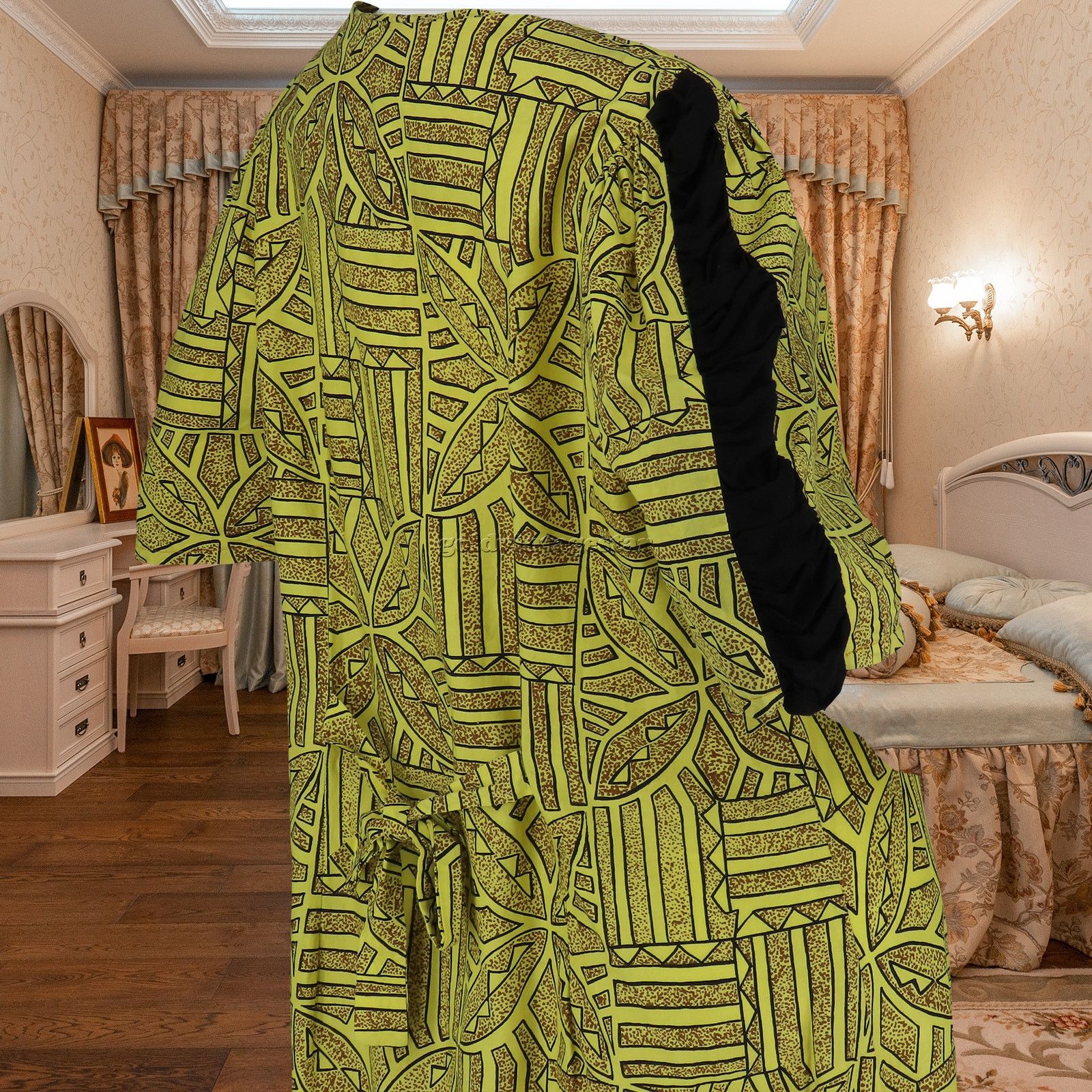 Other Vintage Tribal Ethnic Print Button-Up Dress XL Size XL / US 12-14 / IT 48-50 - 8 Thumbnail