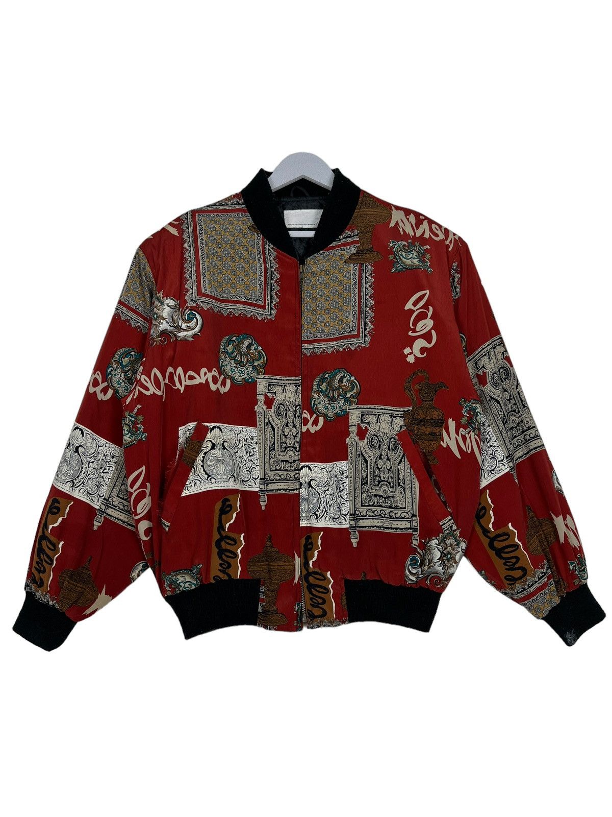 Japanese Brand 🔥 VINTAGE JAPANESE AKIYA BAROQUE BOMBER JACKET RARE DESIGN Size US M / EU 48-50 / 2 - 3 Thumbnail