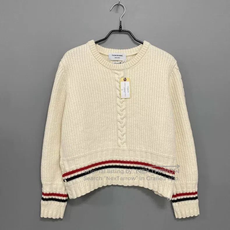 Other Thom Browne Knitted Wool Sweater Size US M / EU 48-50 / 2 - 2 Thumbnail