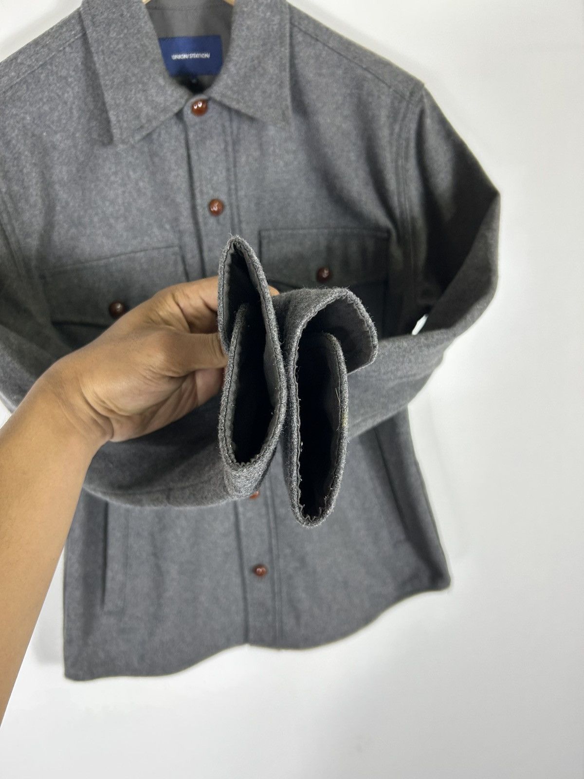 Japanese Brand 🔥Union Station Wool Button Chore Shirt Jacket Size US S / EU 44-46 / 1 - 6 Thumbnail