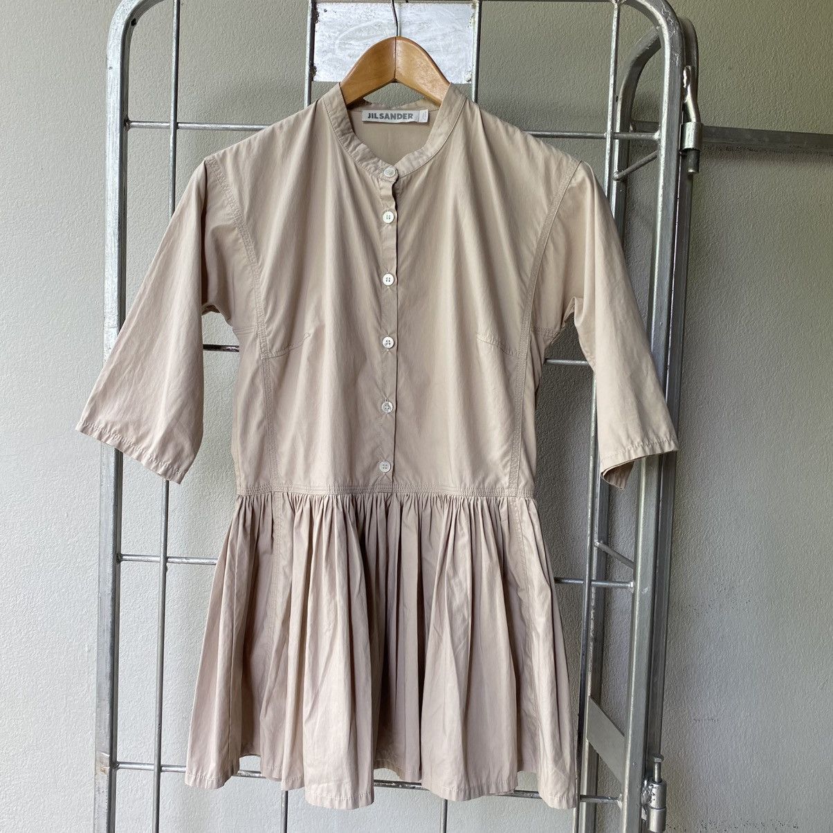 Jil Sander Jil Sander Mandarin Collar 3/4 Sleeve Blouse Size XXS / US 00 / IT 34 - 20 Thumbnail
