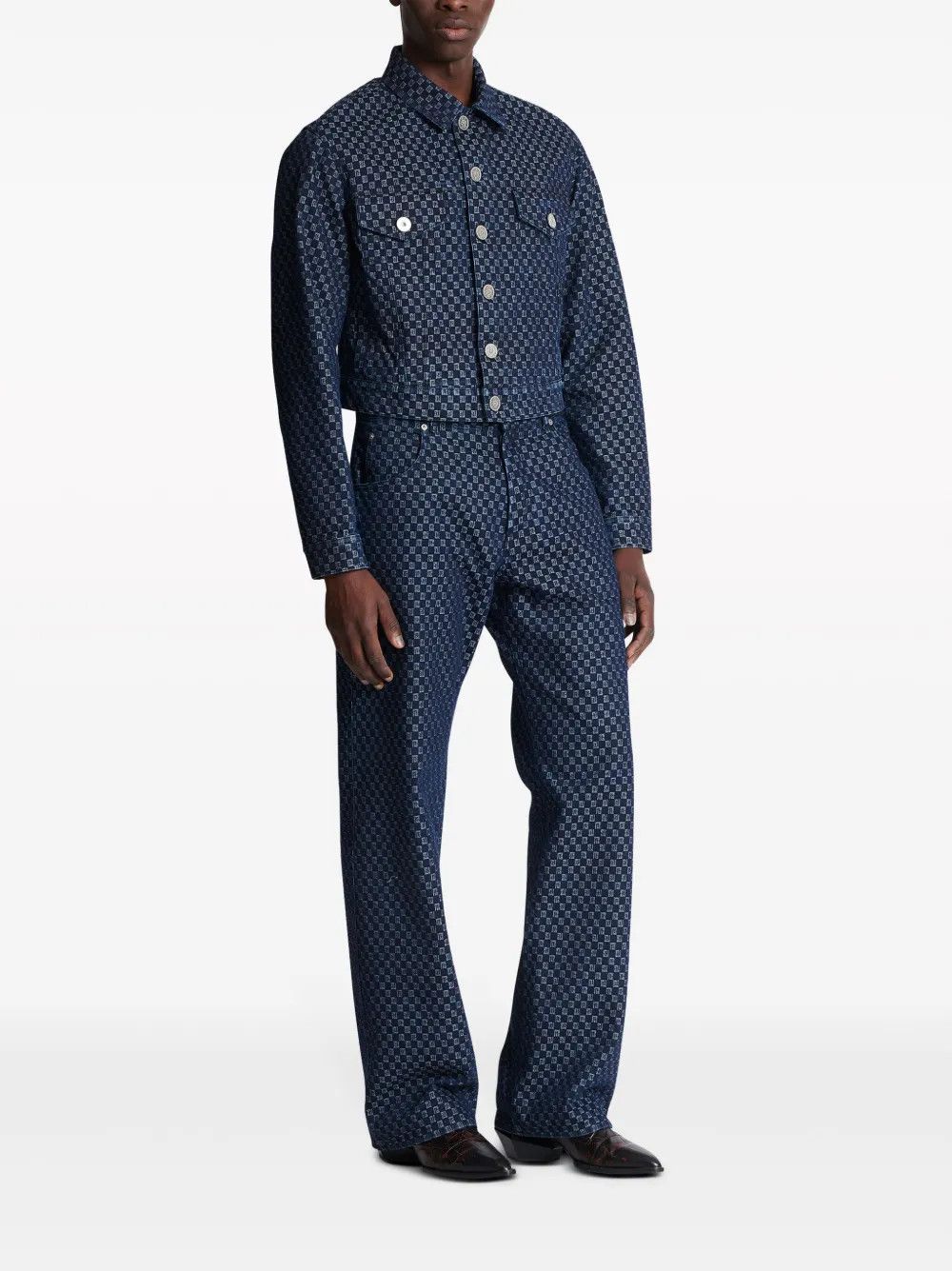 Balmain o1y0426 Denim Jacket in Blue Size US M / EU 48-50 / 2 - 3 Thumbnail