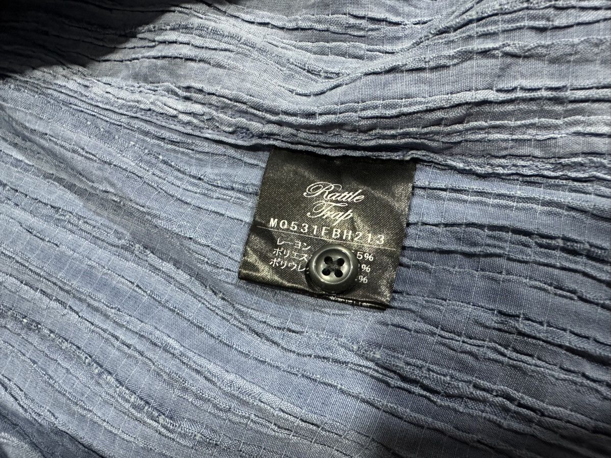 Issey Miyake × Japanese Brand × Vintage 🔥Sick Y2K Japanese Rattle Trap Pleats Shirt Size US L / EU 52-54 / 3 - 8 Thumbnail