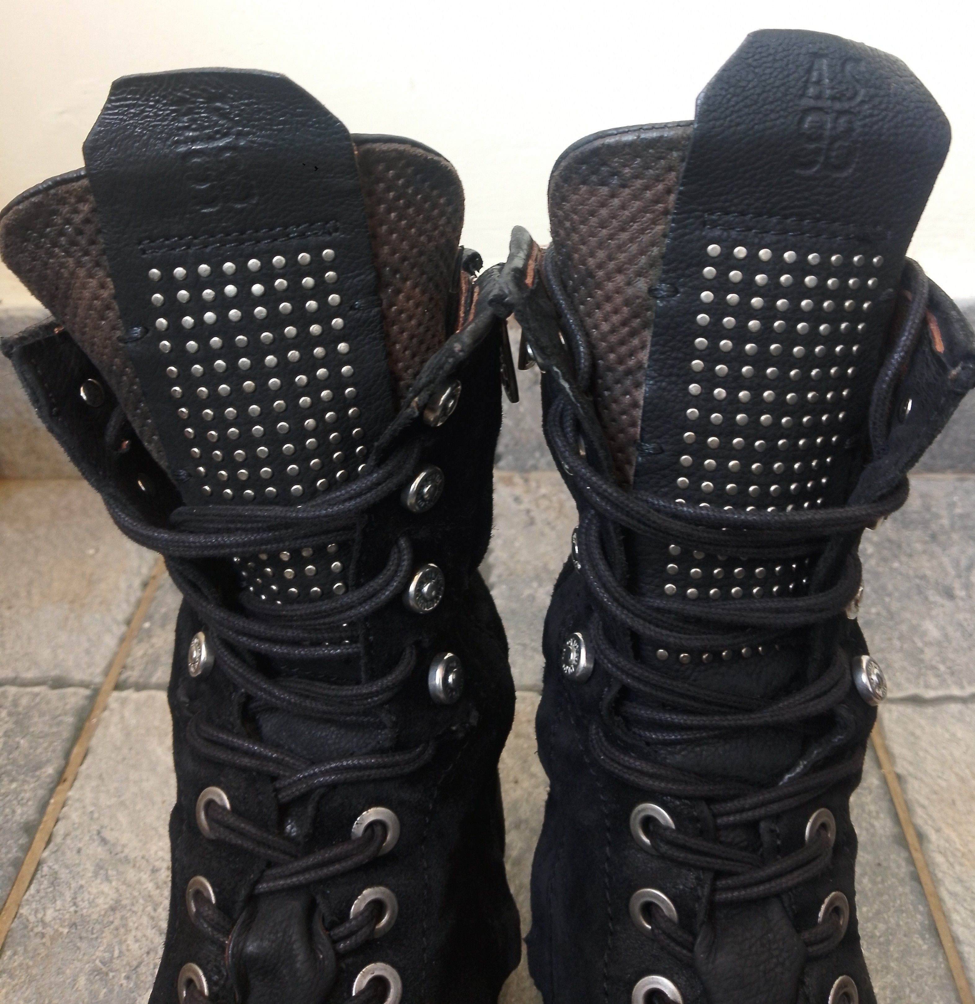 A.S.98 AS 98 black suede combat style boots Size US 8 / EU 41 - 5 Thumbnail