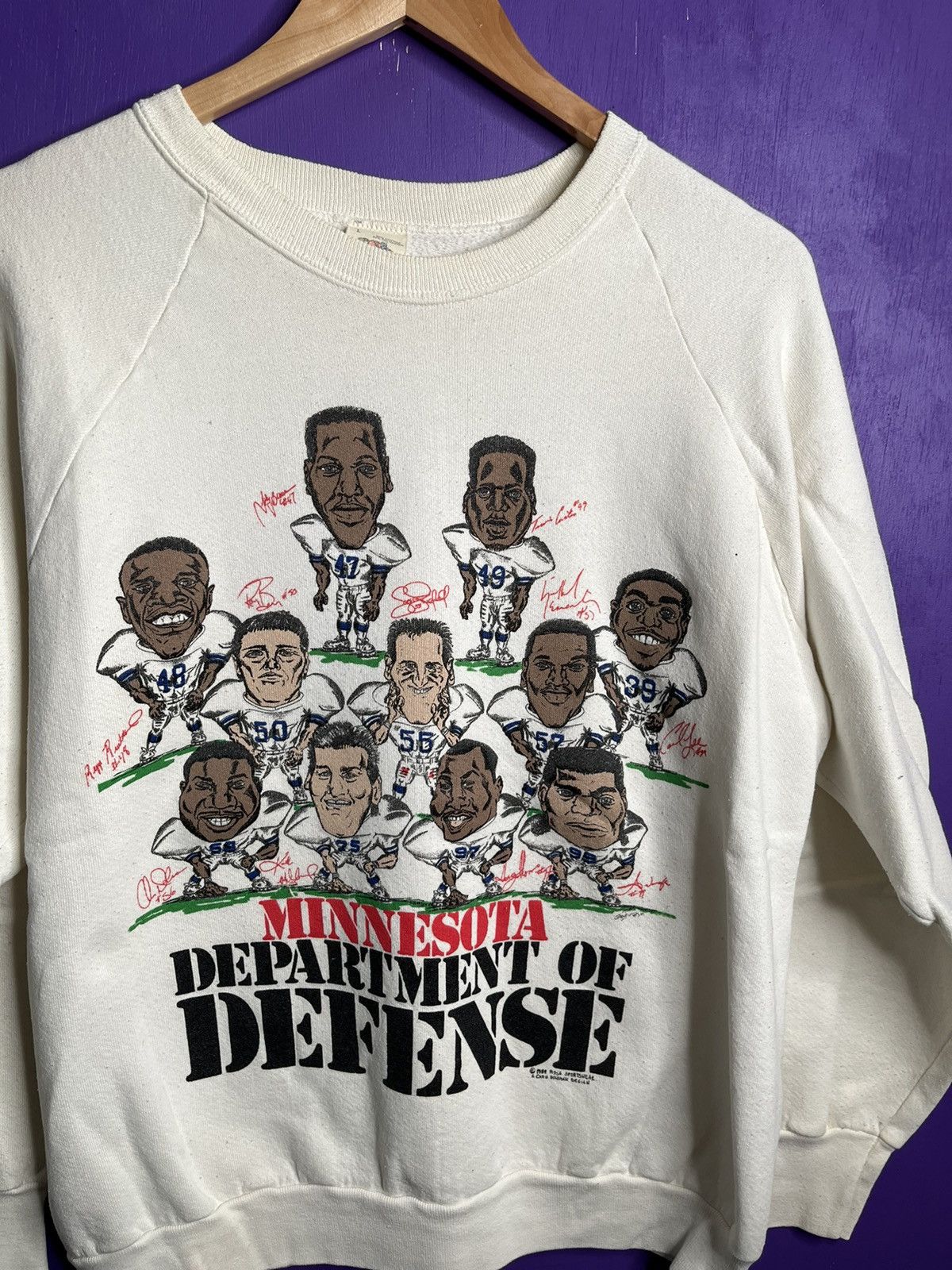 NFL × Vintage Vintage 1989 Minnesota Vikings defense team sweatshirt Size US M / EU 48-50 / 2 - 3 Thumbnail