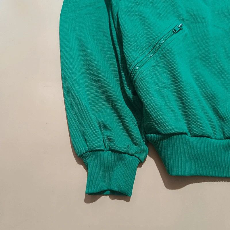 Lacoste Vintage 80s 90s Chemise Lacoste Club Green Zip Up Hoodie M Size US M / EU 48-50 / 2 - 9 Thumbnail